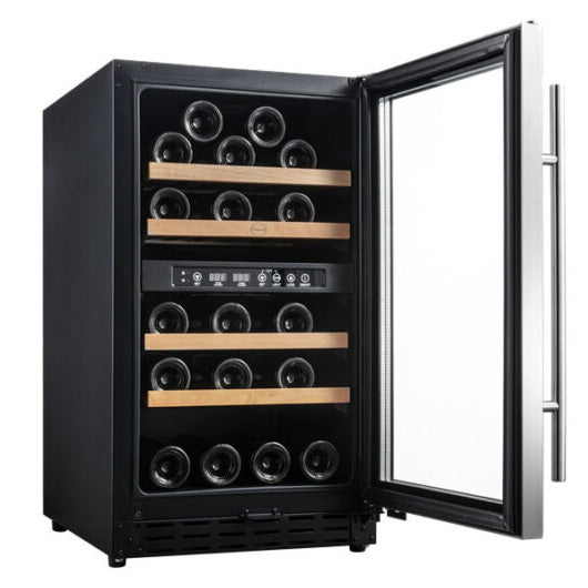 Vinoteca encastrable 33 botellas Vinobox 40GC 2T Inox doble zona