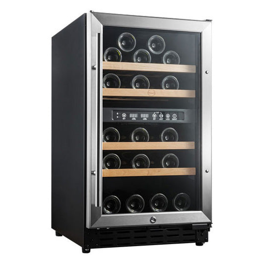 Vinoteca encastrable 33 botellas Vinobox 40GC 2T Inox doble zona