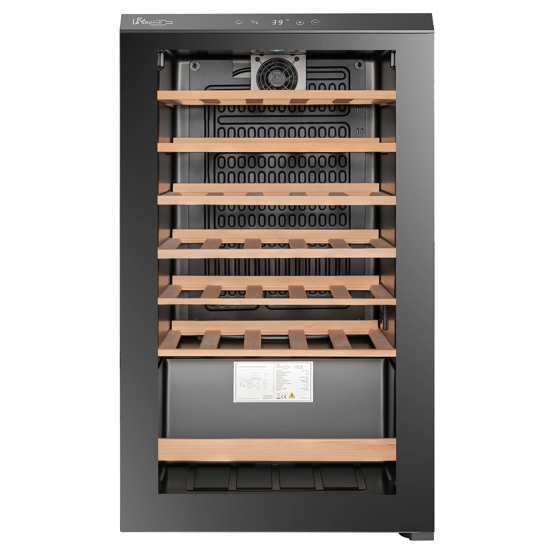 Vinoteca La Réserve RCW133FN1 de 35 botellas con interior y estantes de madera