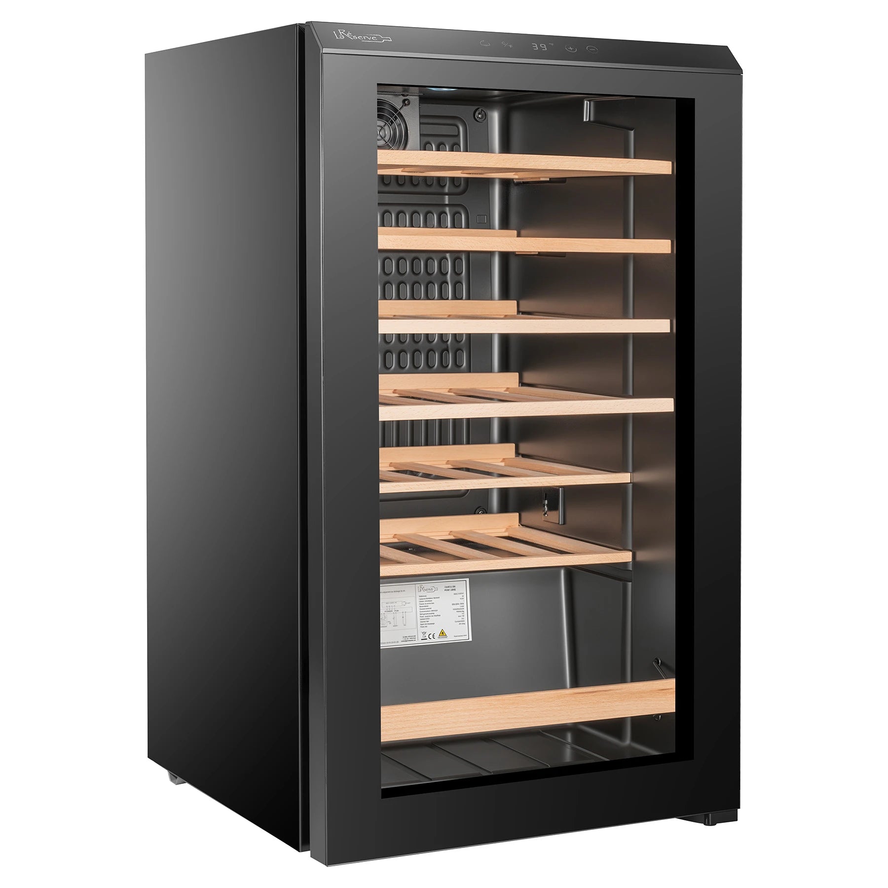 Vinoteca La Réserve RCW133FN1 con control táctil y pantalla LED para temperatura