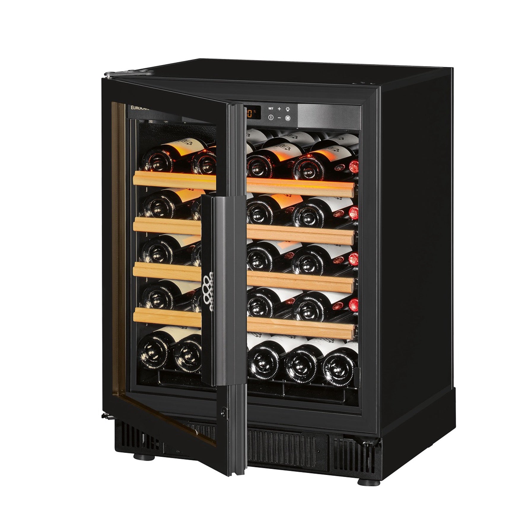 Vinoteca 38 botellas EuroCave Compact SFG4 Full Glass llena