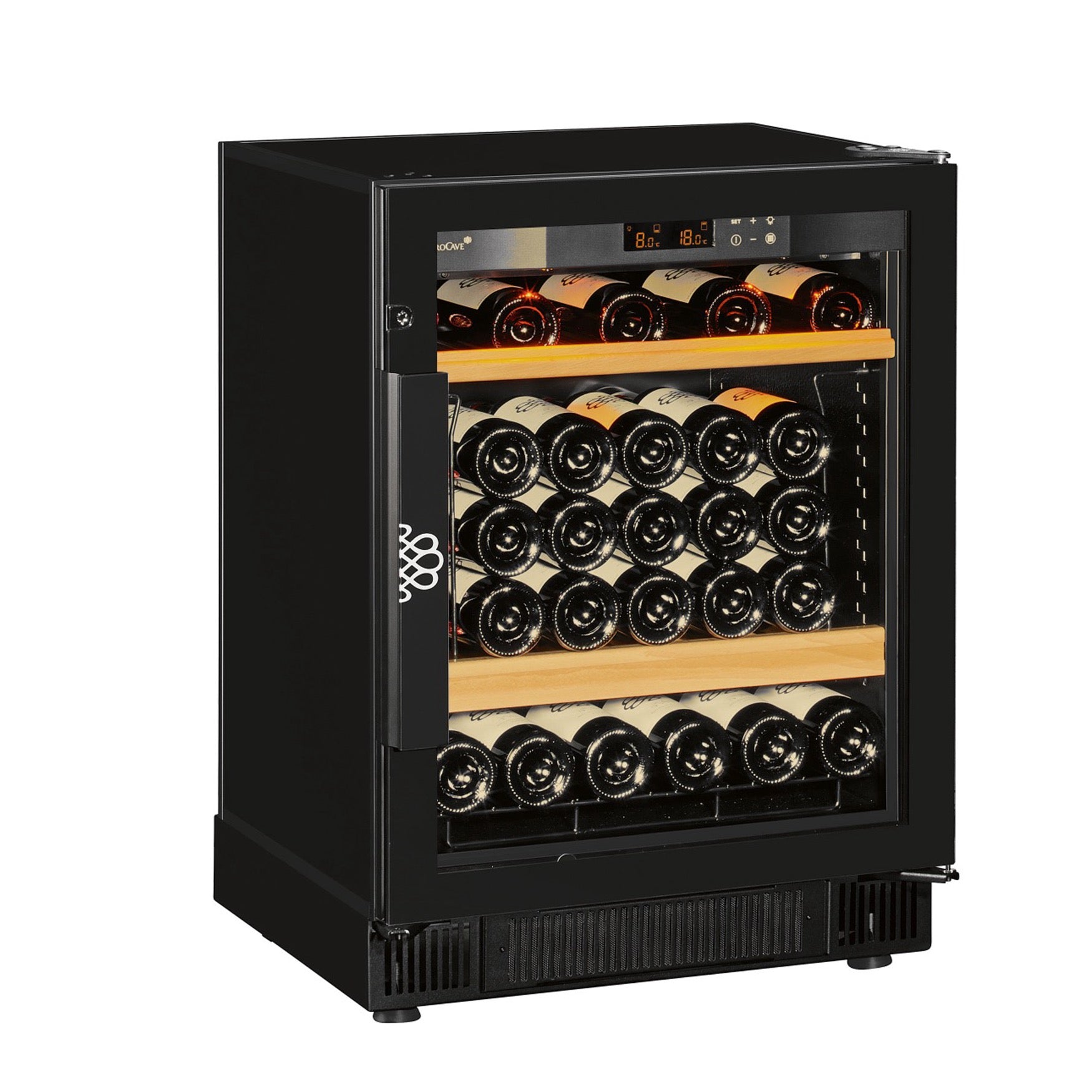 Vinoteca 38 botellas EuroCave Compact SFG4 Multitemperatura Full Glass puerta cerrada