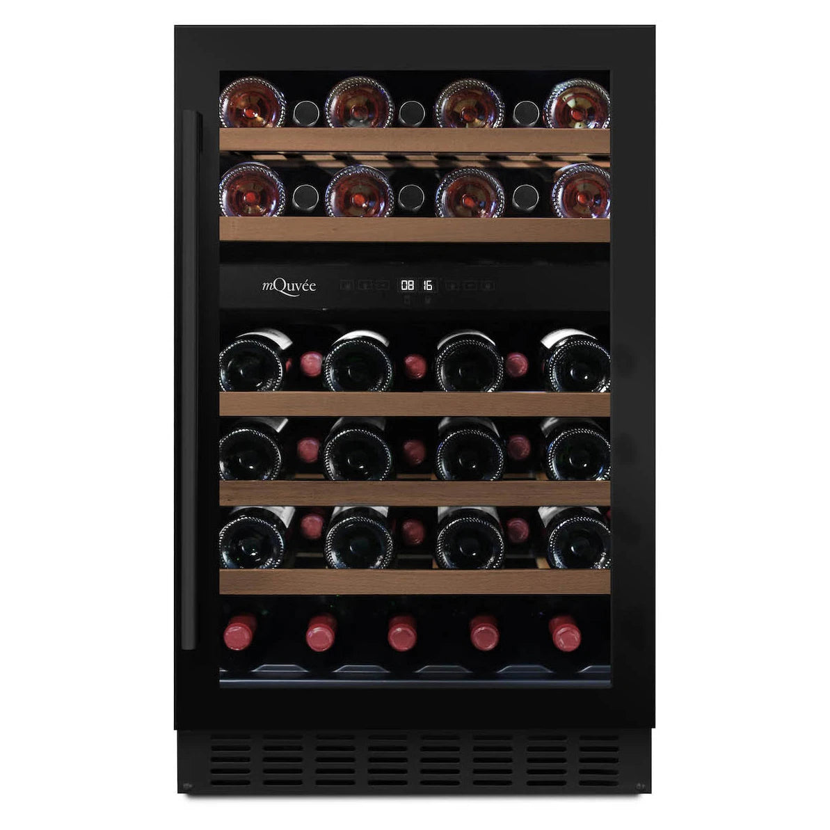 Wine Cooler 38 bottles mQuvée WineCave 700 50D Anthracite Black Dual-zone