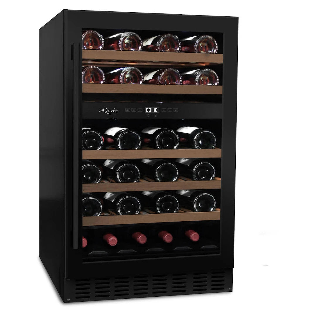 Wine Cooler 38 bottles mQuvée WineCave 700 50D Anthracite Black Dual-zone
