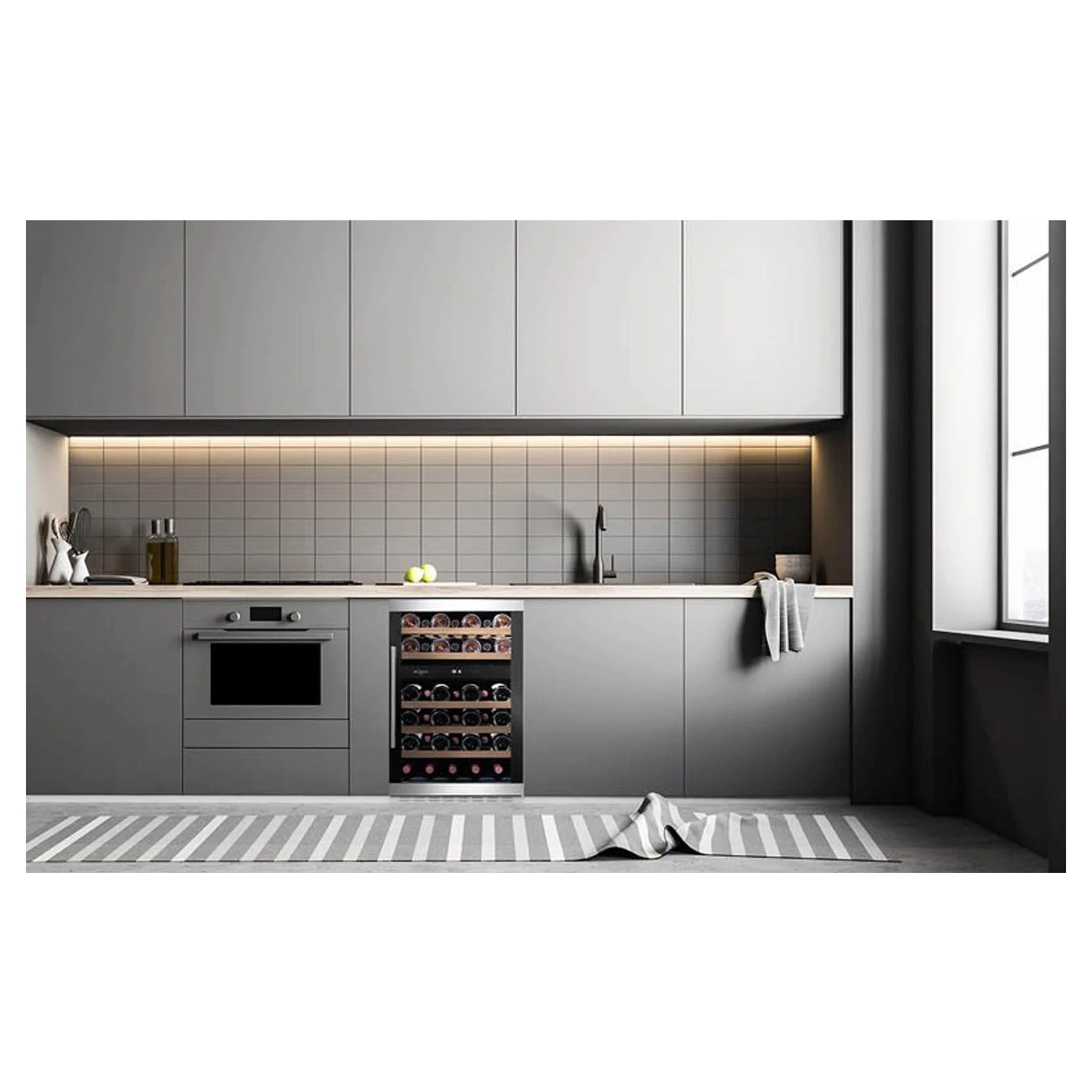 Wine Cooler 38 bottles mQuvée WineCave 700 50D Modern Dual-zone
