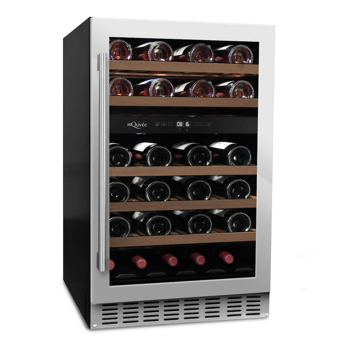 Wine Cooler 38 bottles mQuvée WineCave 700 50D Stainless Dual-zone