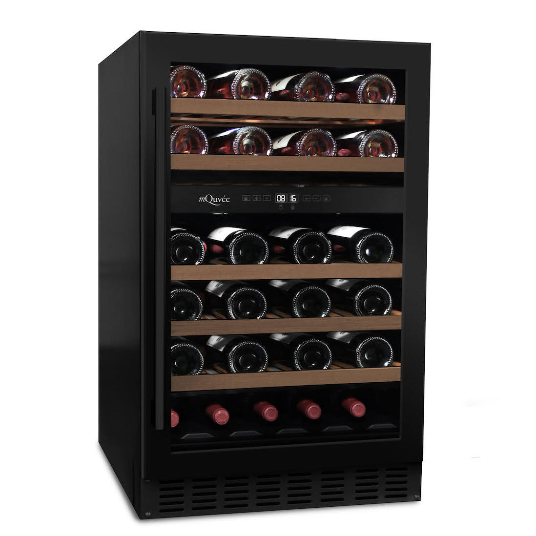 Vinoteca 38 botellas mQuvée WineCave 700 50D Anthracite Black doble zona