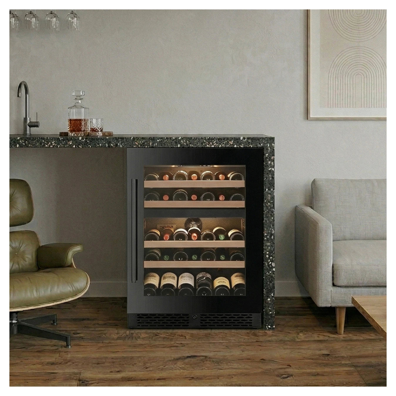 Wine Cooler 39 bottles ClimaVin Noir59 Dual-zone
