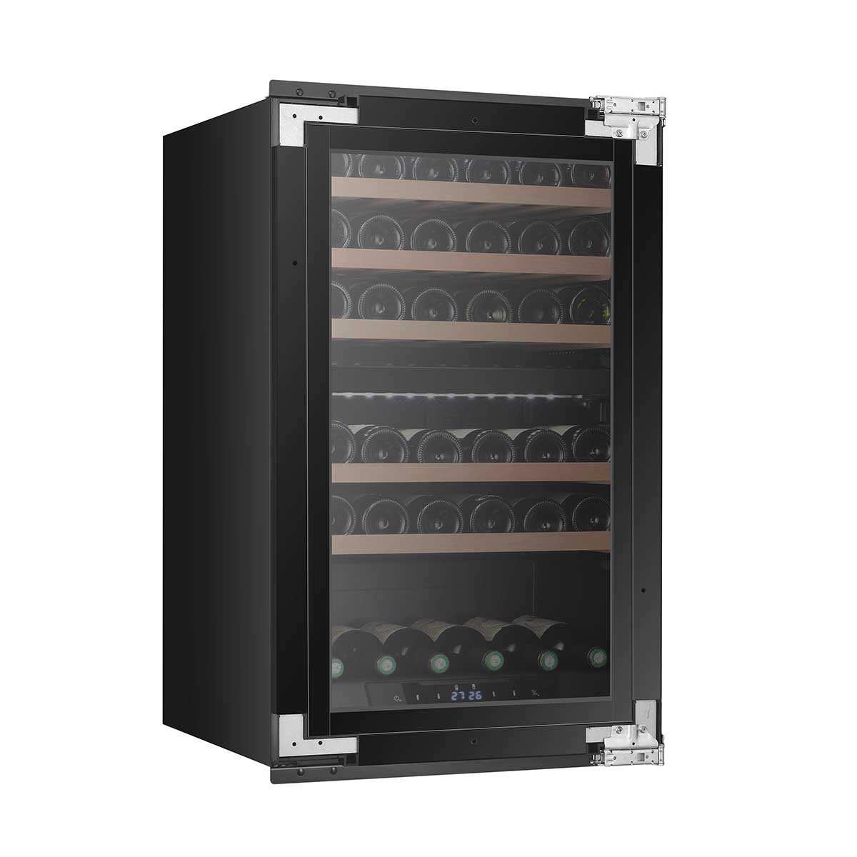 Vinoteca encastrable 42 botellas Cavanova CV042KT-2T doble zona con puerta panelable