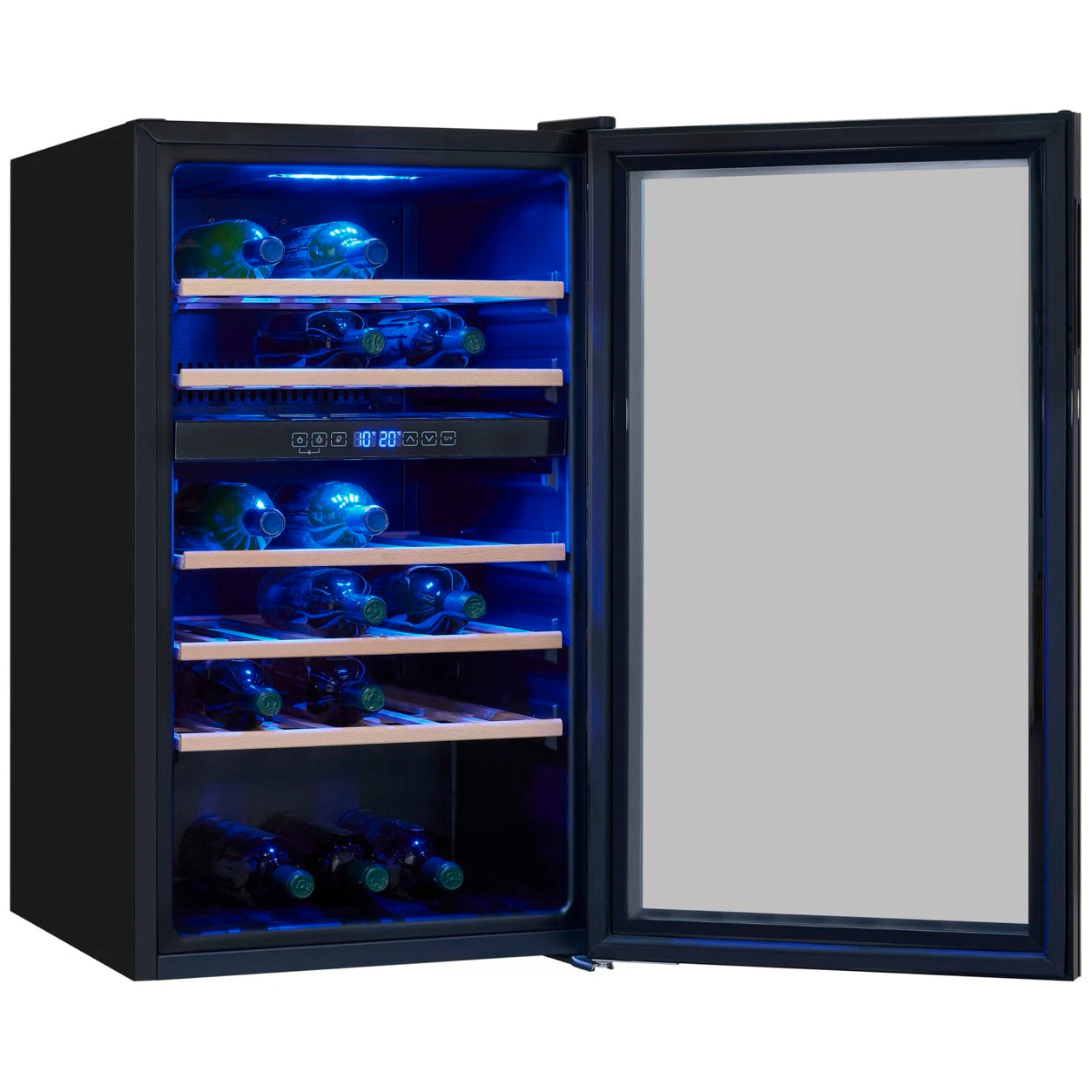Wine Cooler 45 bottles Exquisit WS2-45GTE-160G