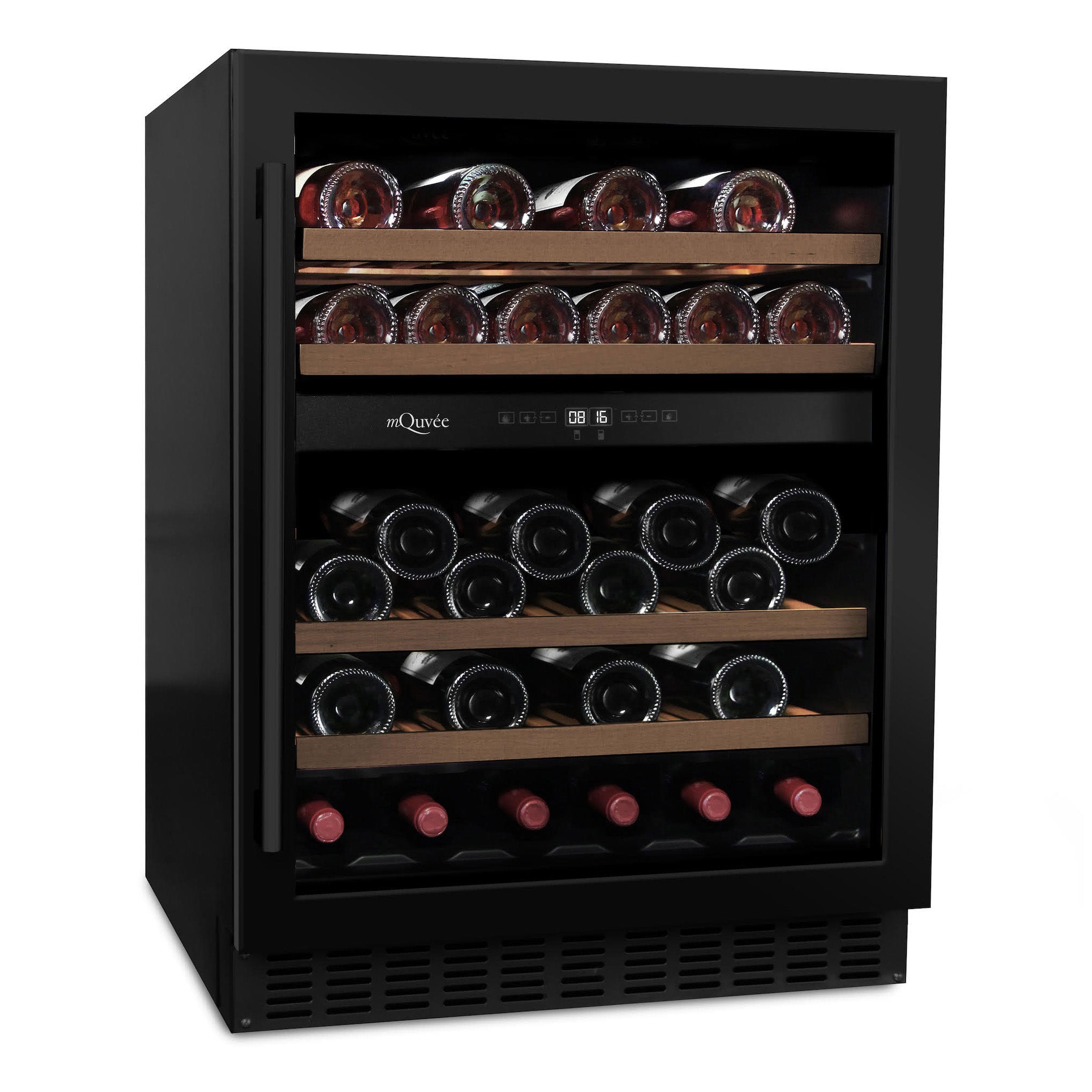 Wine Cooler 45 bottles mQuvée WineCave 700 60D Anthracite Black Dual-zone