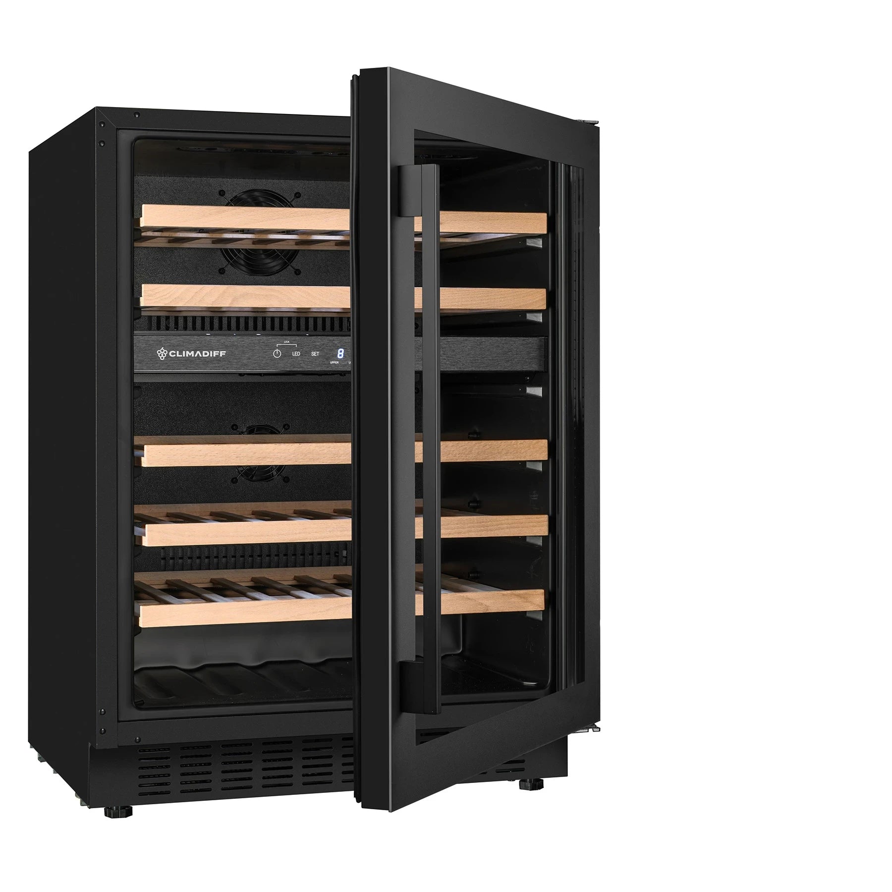 Wine Cooler 46 bottles Climadiff CBU50DZBM Dual-zone