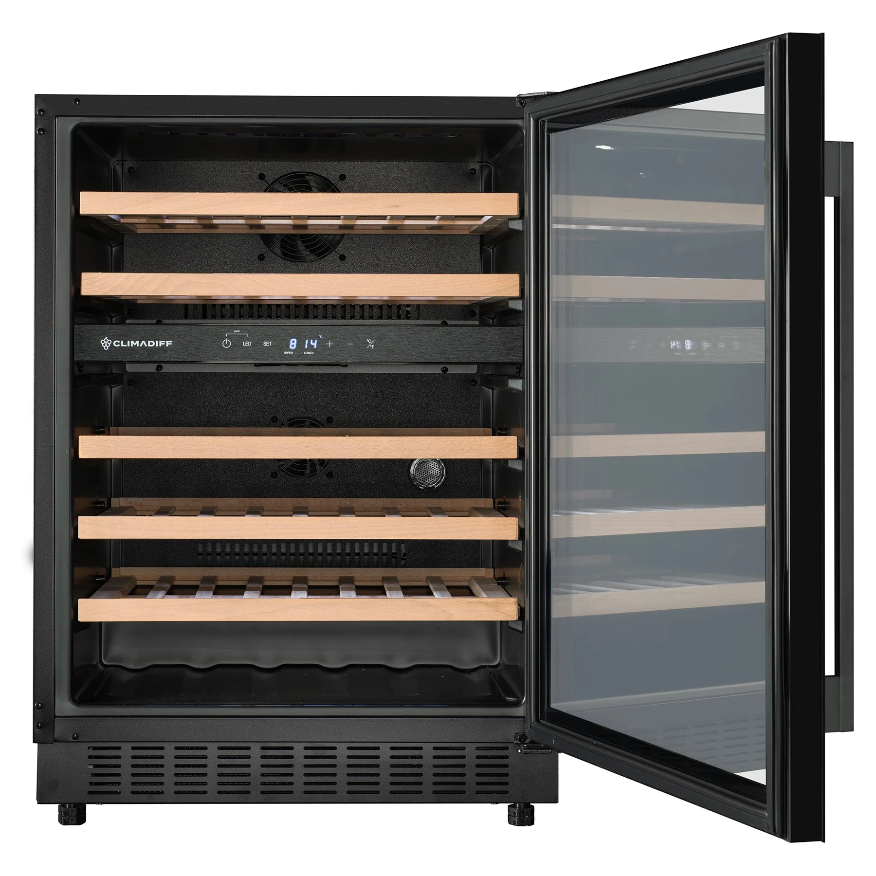 Wine Cooler 46 bottles Climadiff CBU50DZBM Dual-zone