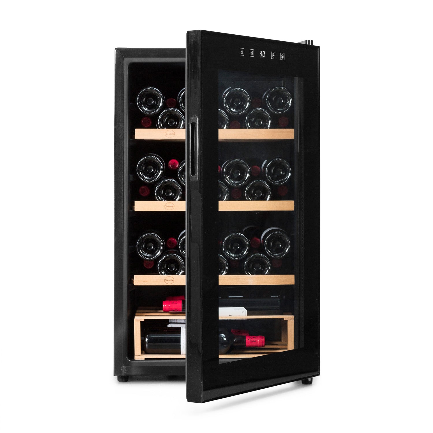 Vinoteca Vinobox 48 botellas 48 Pro frontal abierta