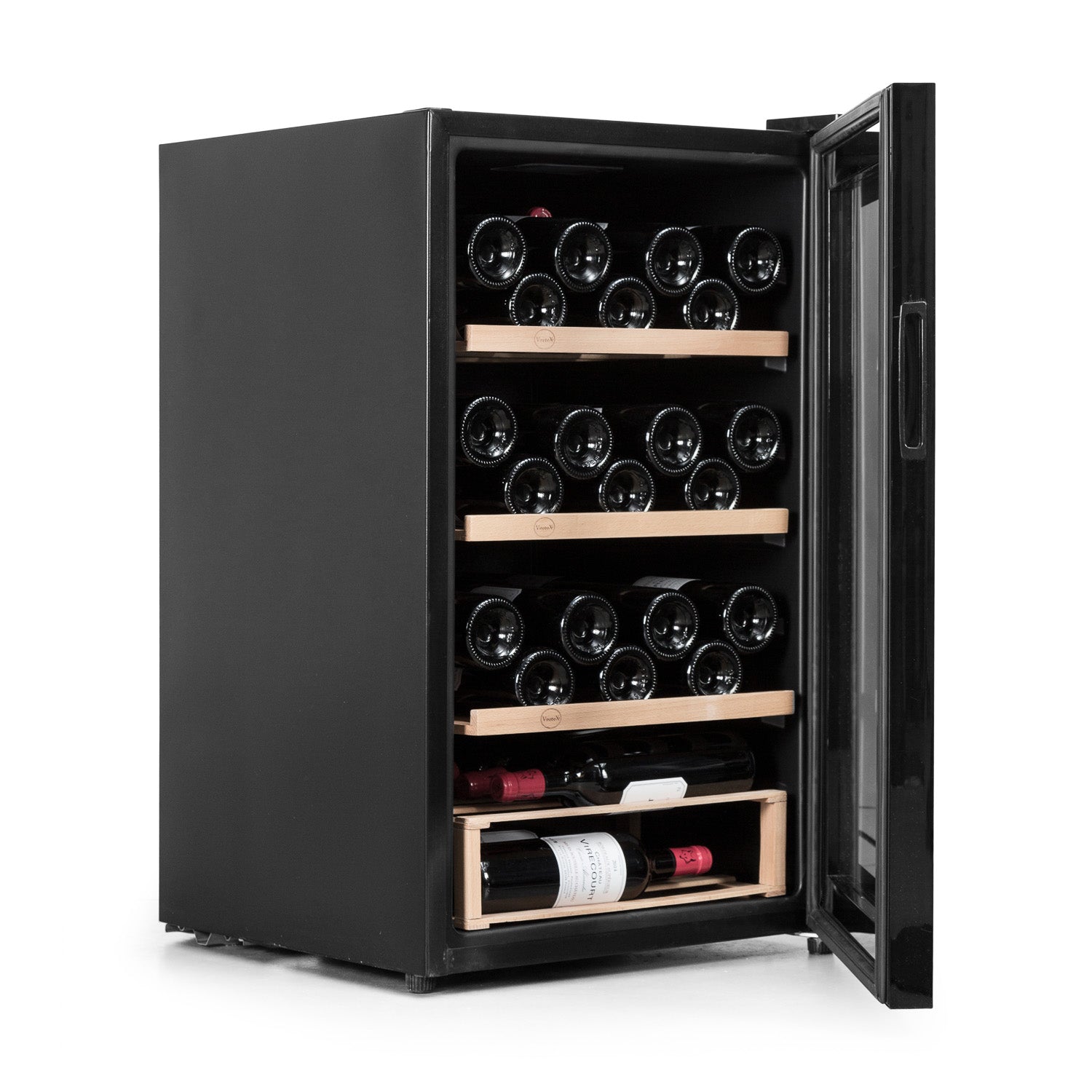 Vinoteca Vinobox 48 botellas 48 Pro lateral cerrada