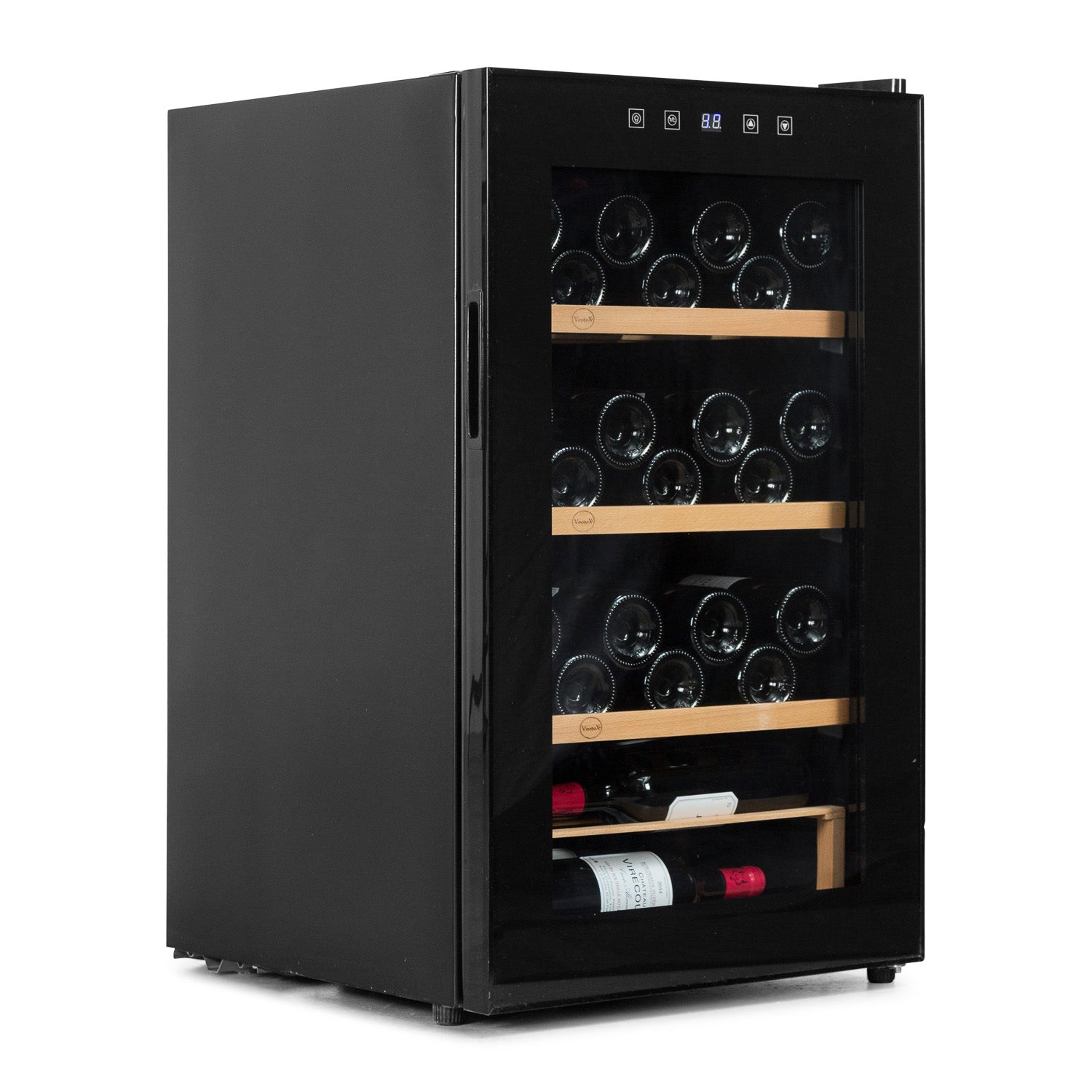 Vinoteca Vinobox 48 botellas 48 Pro lateral abierta