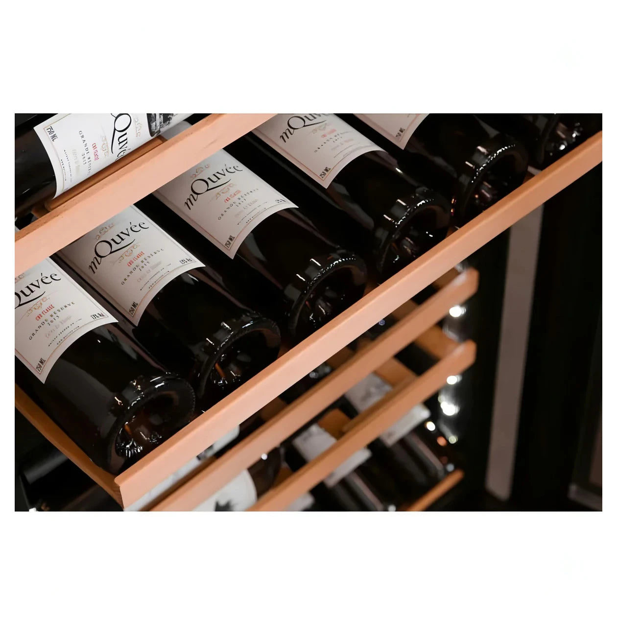 Wine Cooler 49 bottles mQuvée WineKeeper 49D Stainless Dual-zone