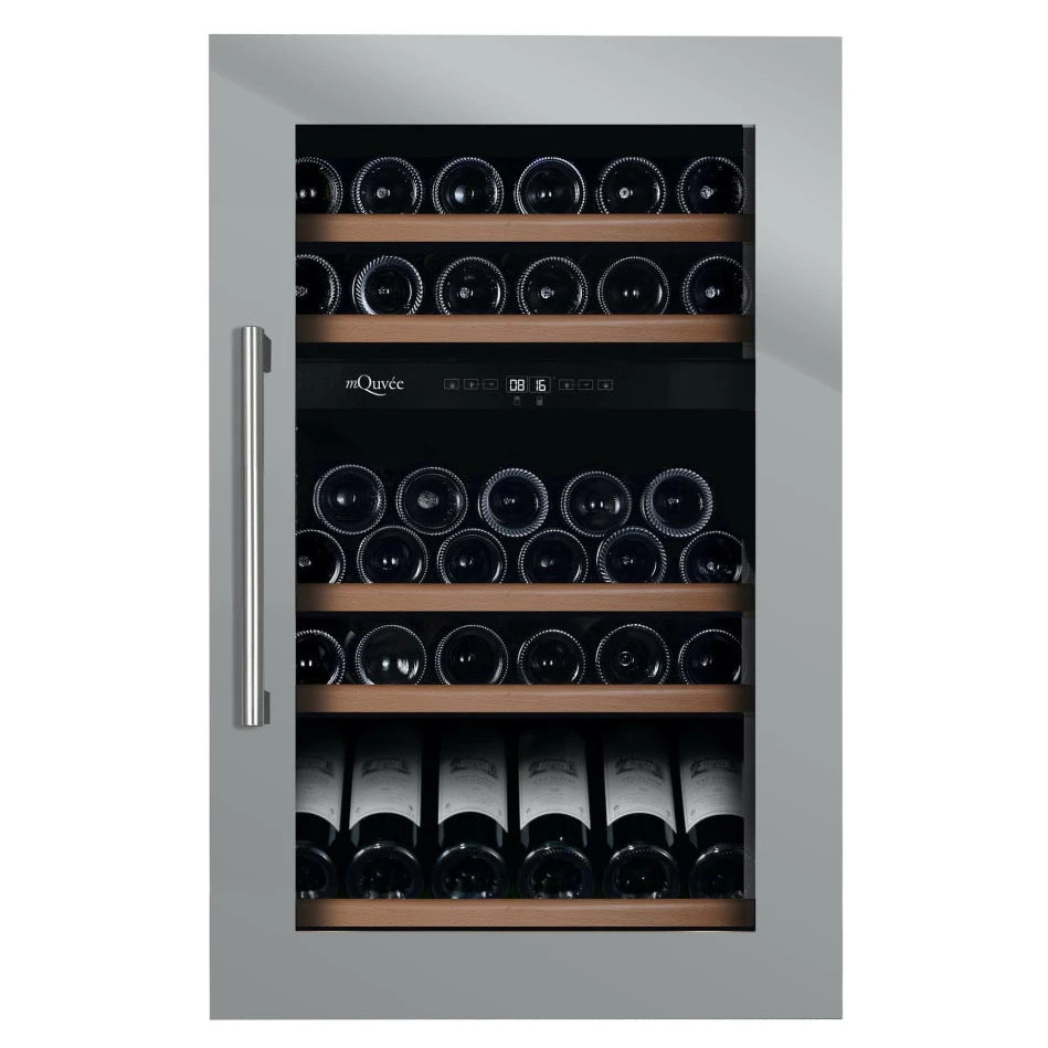 Wine Cooler 49 bottles mQuvée WineKeeper 49D Stainless Dual-zone
