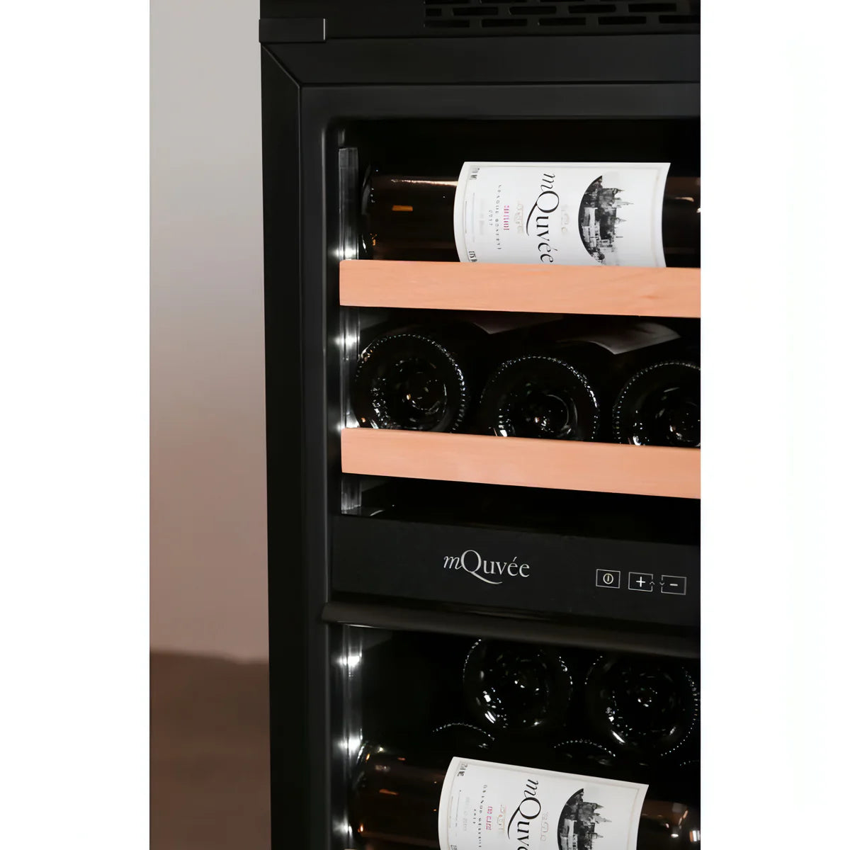 Vinoteca 49 botellas mQuvée WineKeeper 49D doble zona Stainless