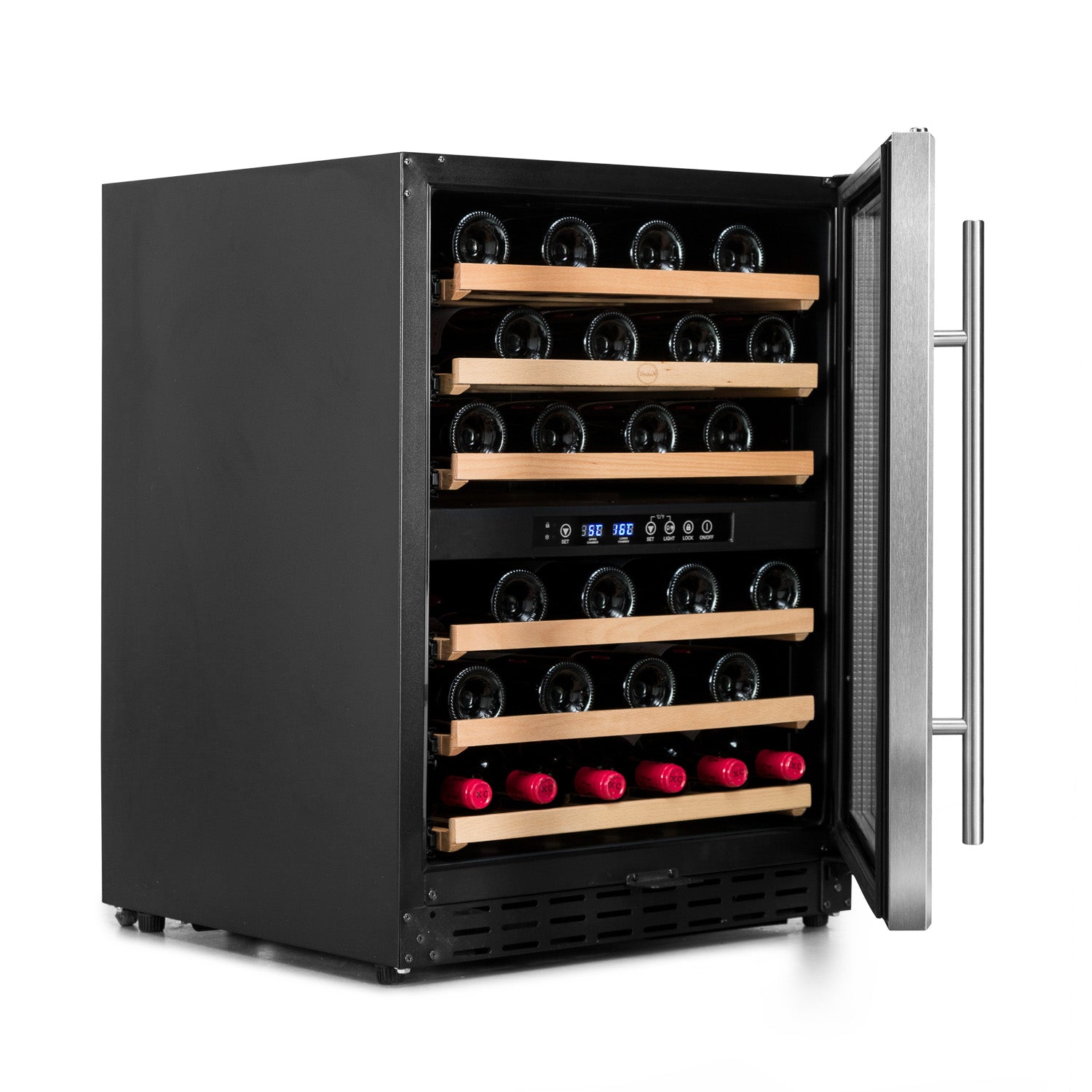 Vinoteca Vinobox 50 botellas 50GC 2T lateral abierta