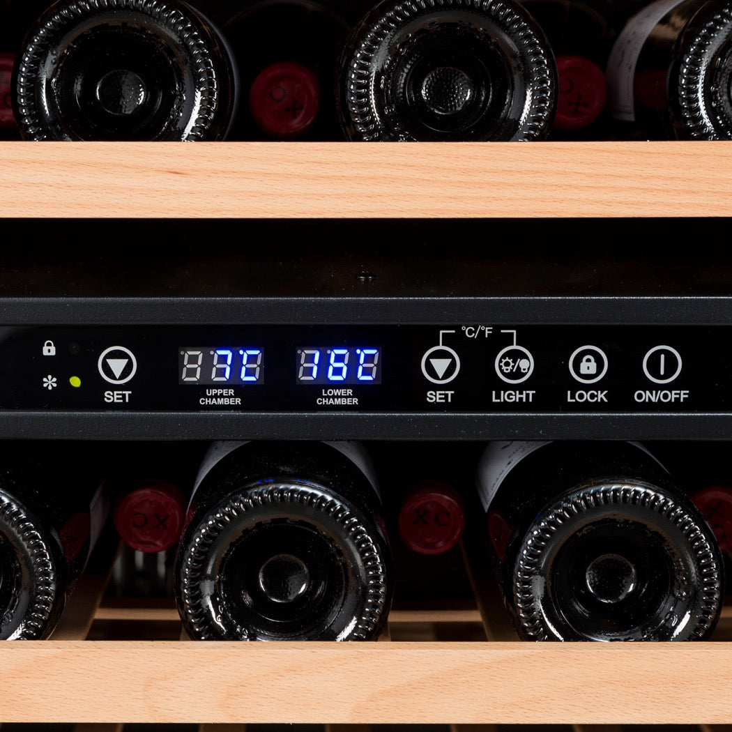 Built-in Wine Cooler 50 bottles Vinobox 50GC 2T Black Dual-zone