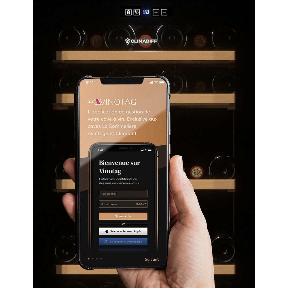 Wine Cooler 52 bottles Climadiff CEPAGE52F