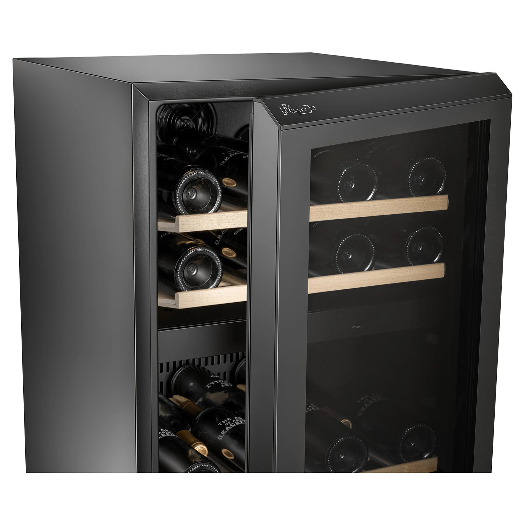 Vinoteca La Réserve RWC254FN1 con control táctil y pantalla LED para temperatura