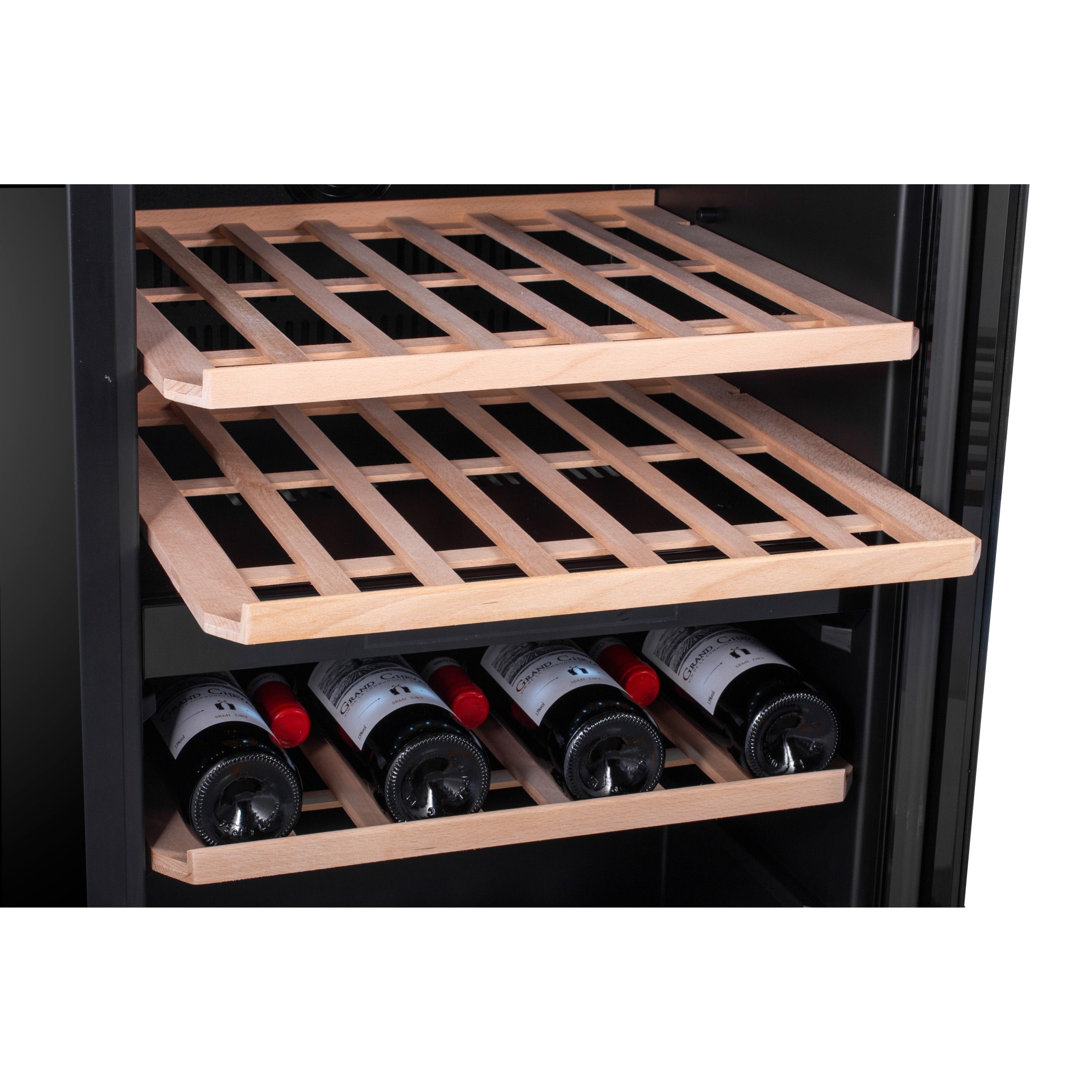 Vinoteca doble zona 59 botellas Caviss C259CBEG bandejas