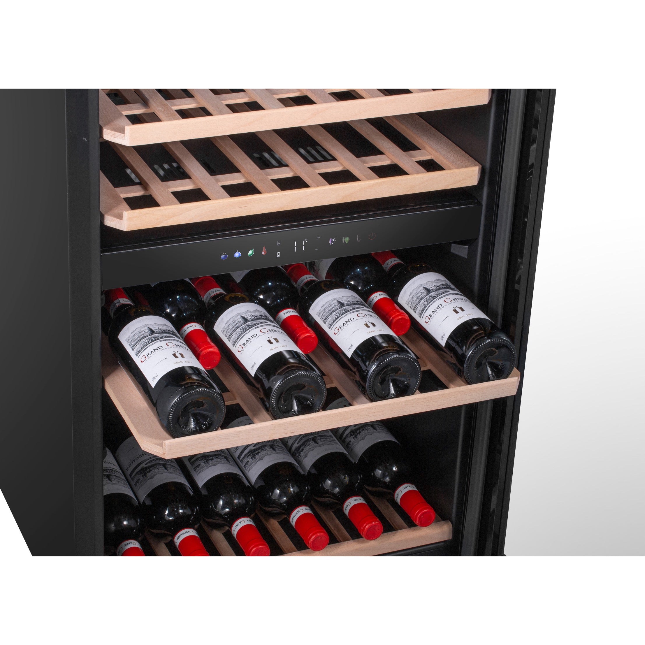 Vinoteca doble zona 59 botellas Caviss C259CBEG bandejas deslizantes