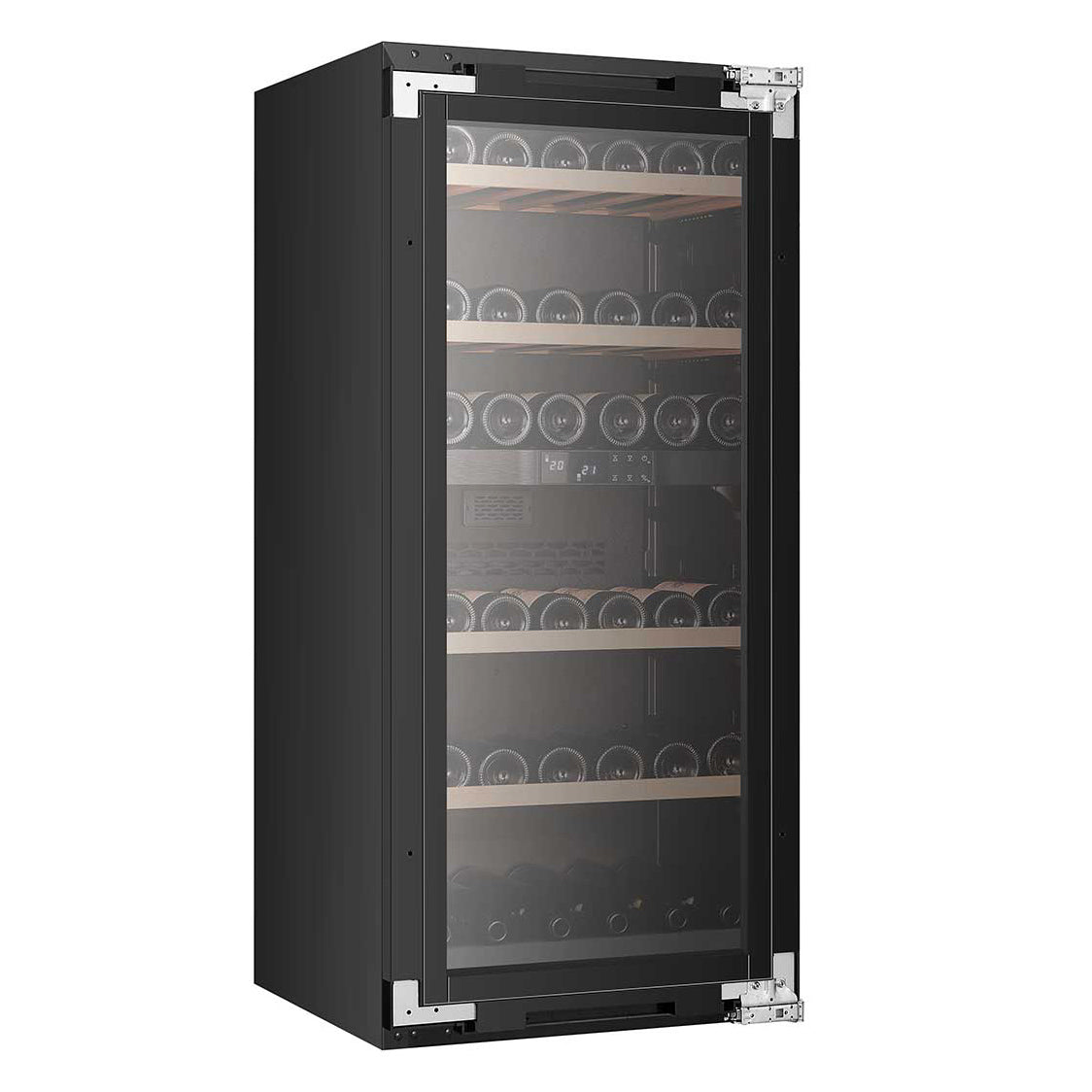 Built-in Wine Cooler 65 bottles Cavanova CV065KT-2TP Panel Ready Dual-zone