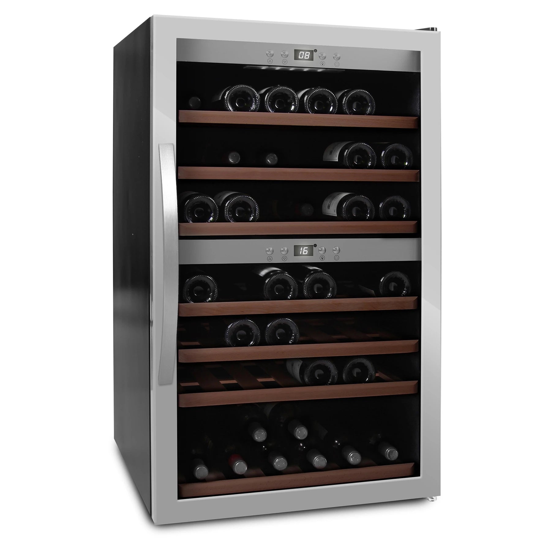 Wine Cooler 66 bottles mQuvée WineExpert 66 Stainless Dual-zone