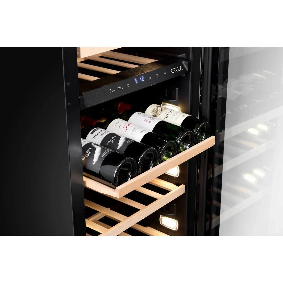 Wine Cooler 74 bottles CELLA W82S Black