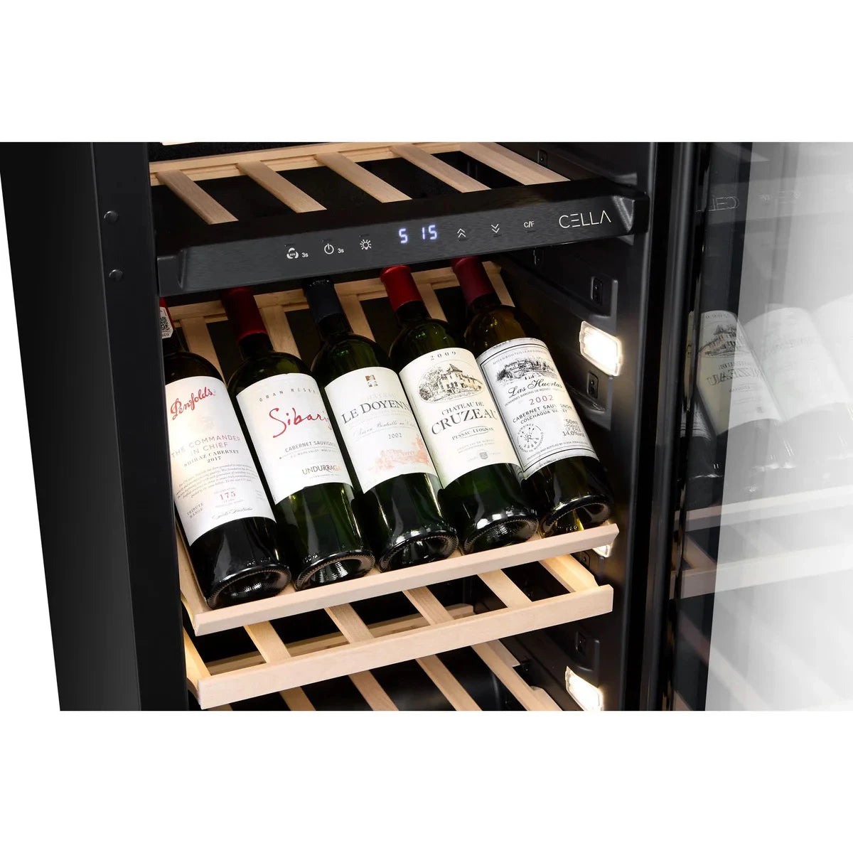 Wine Cooler 74 bottles CELLA W82S Black