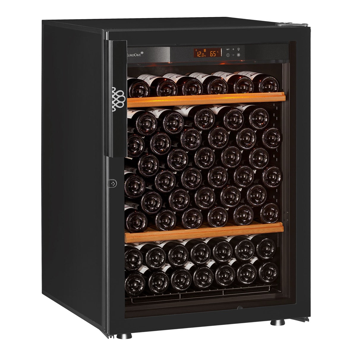 Vinoteca 74 botellas EuroCave Pure SFG5 Full Glass puerta cerrada llena
