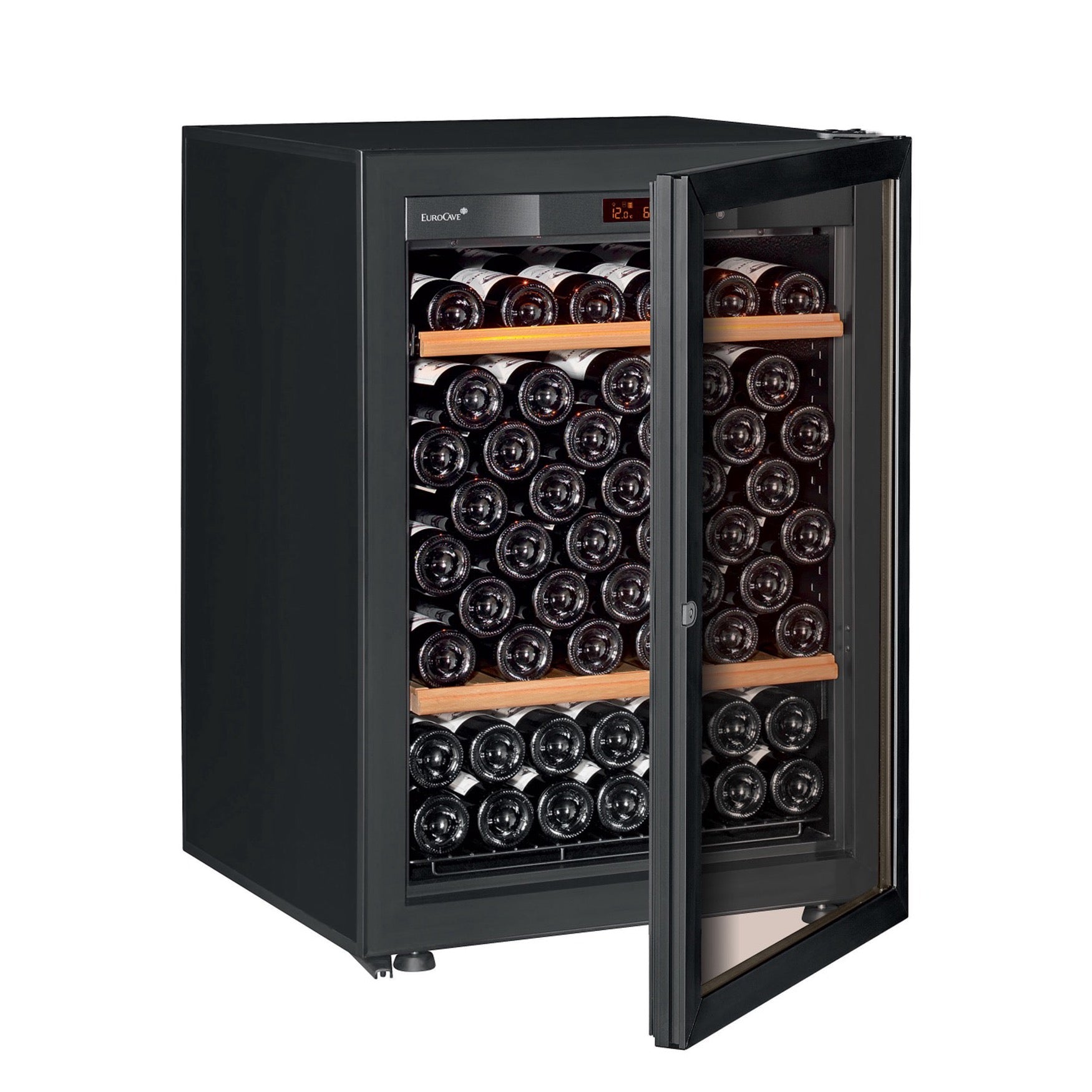 Vinoteca 74 botellas EuroCave Pure SV5 Glass llena