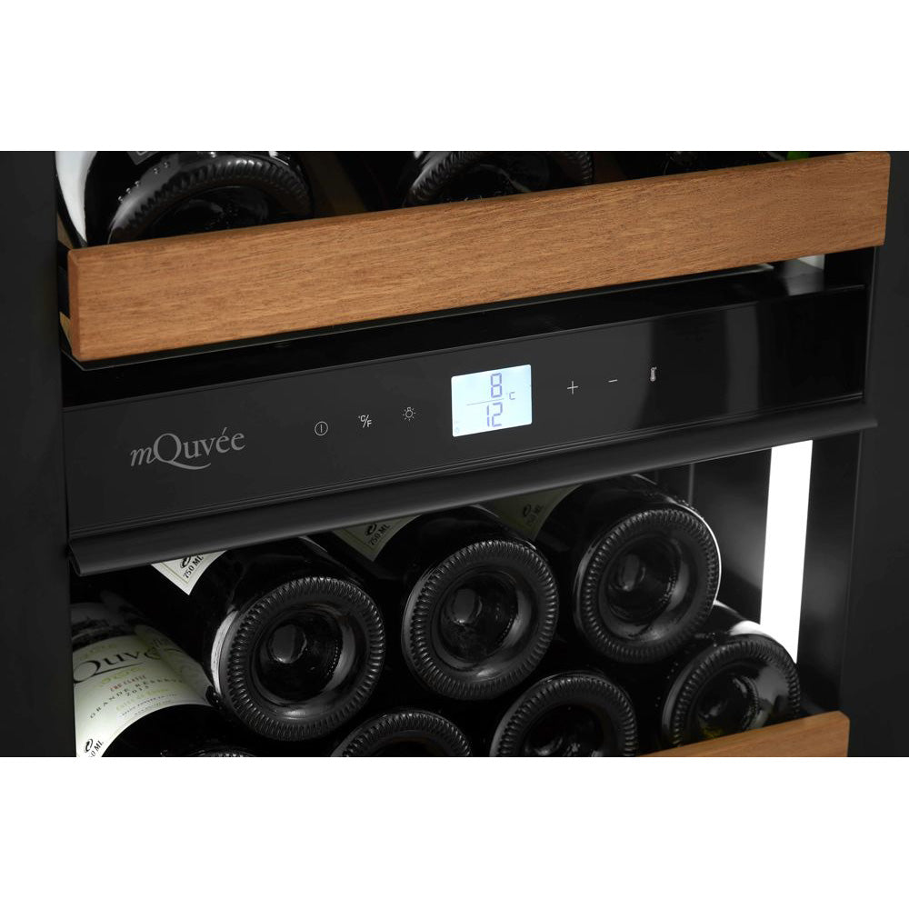 Wine Cooler 87 Bottles mQuvée EDGE 45D Panel Ready Dual-zone