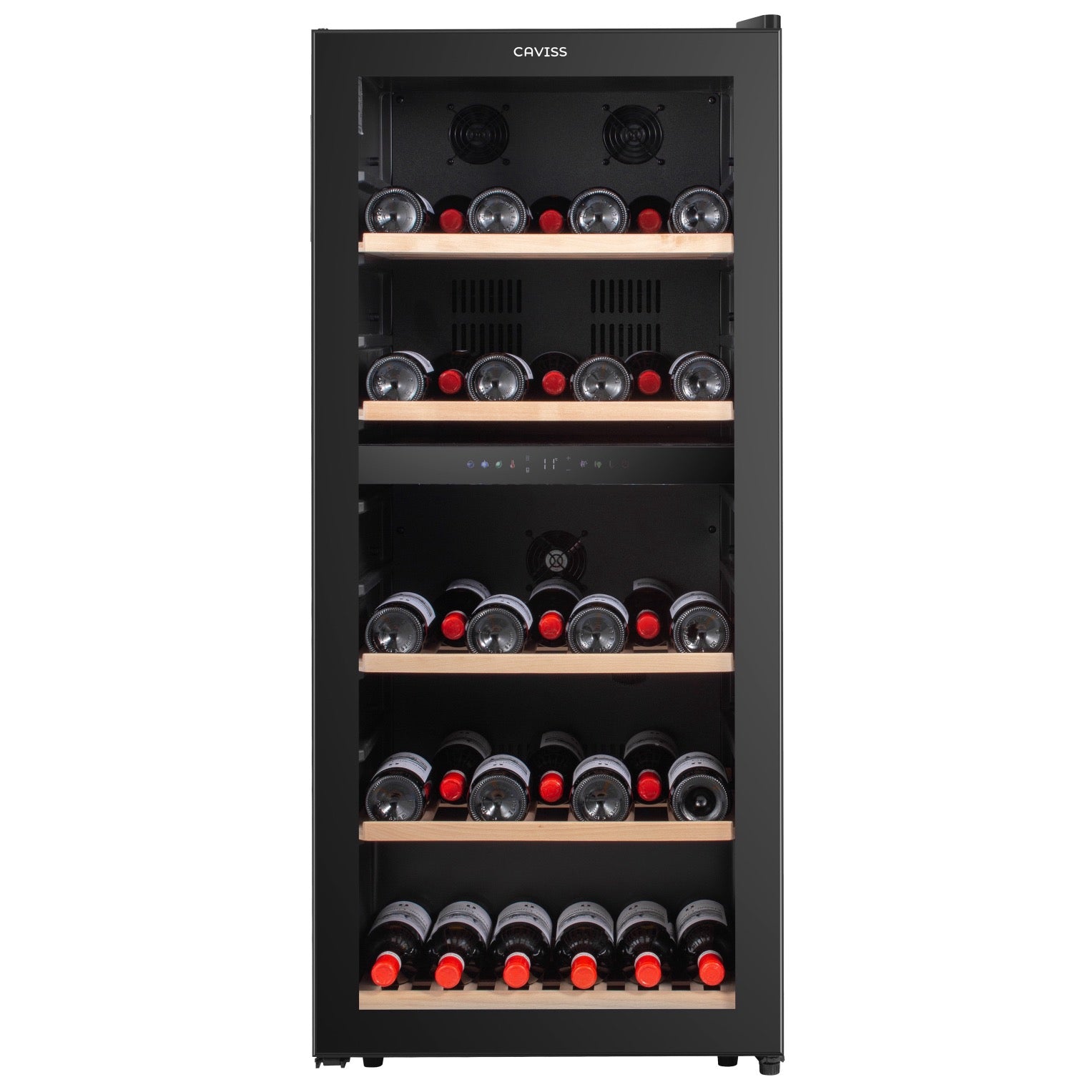 Vinoteca doble zona 91 botellas Caviss C291CBEG cerrada