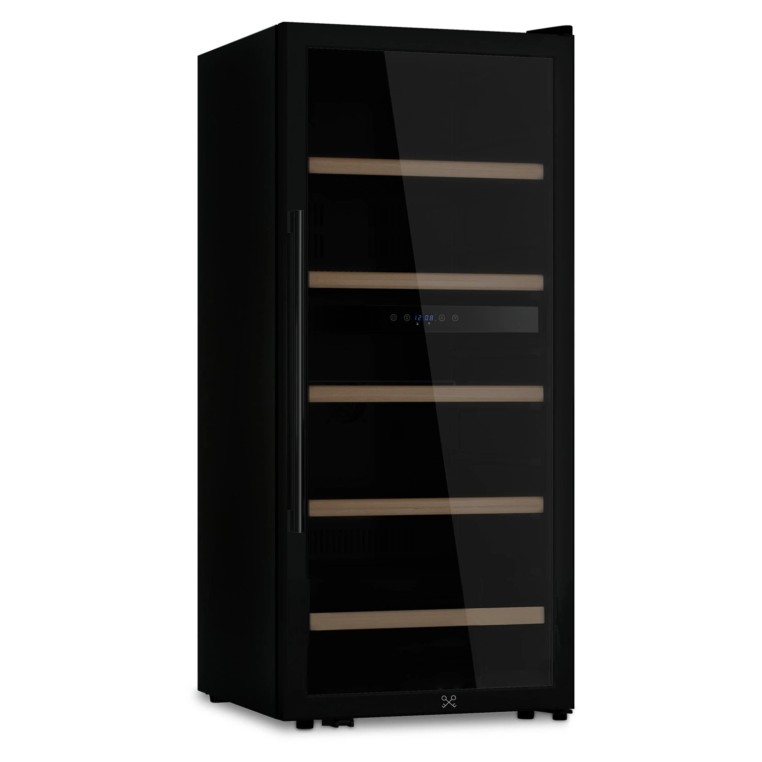 Vinoteca 91 botellas Les Petits Champs CAVCDB91 vista lateral con puerta cerrada y vacía