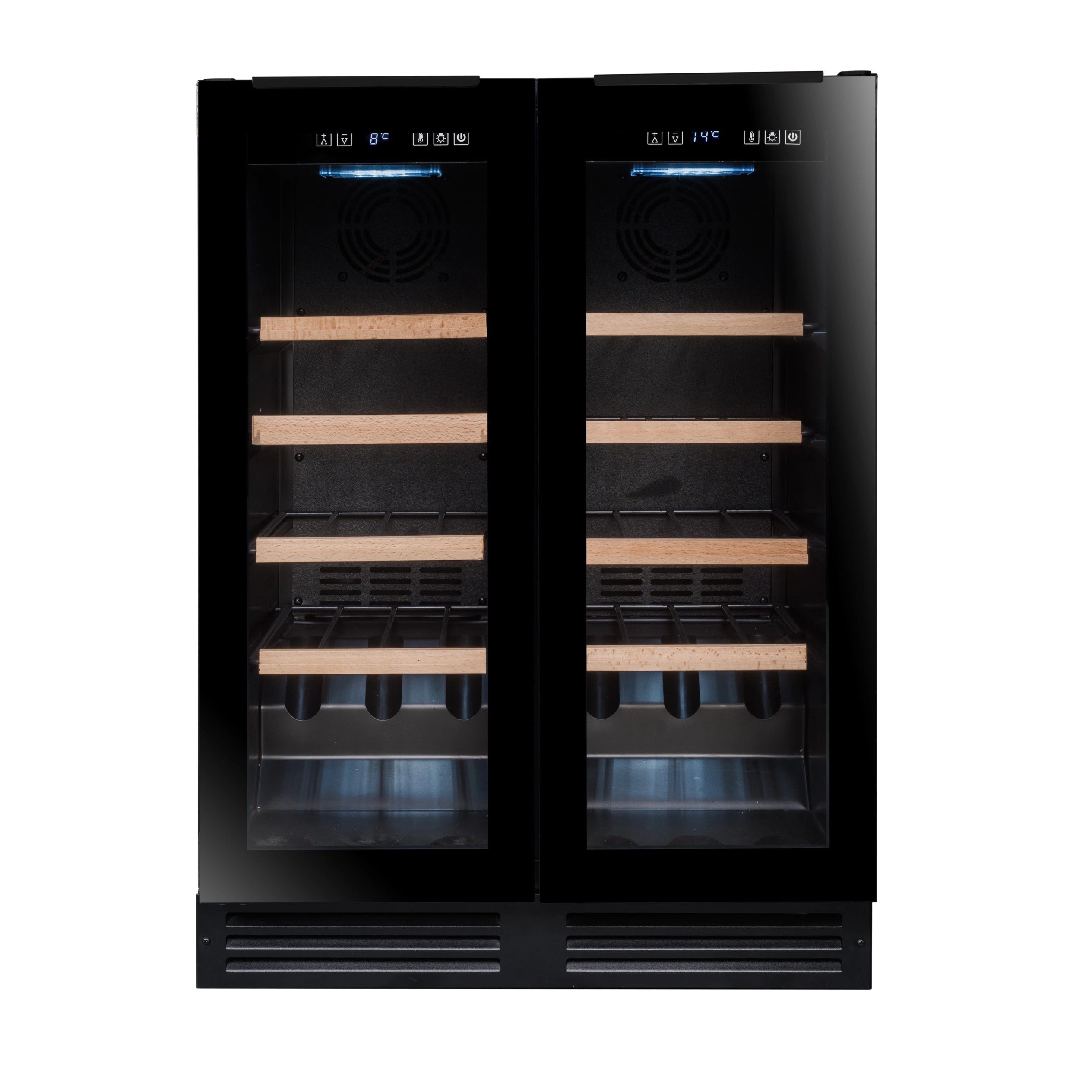 Under-counter Wine Cooler 49 bottles Avintage AVU49DPB1 Dual-zone