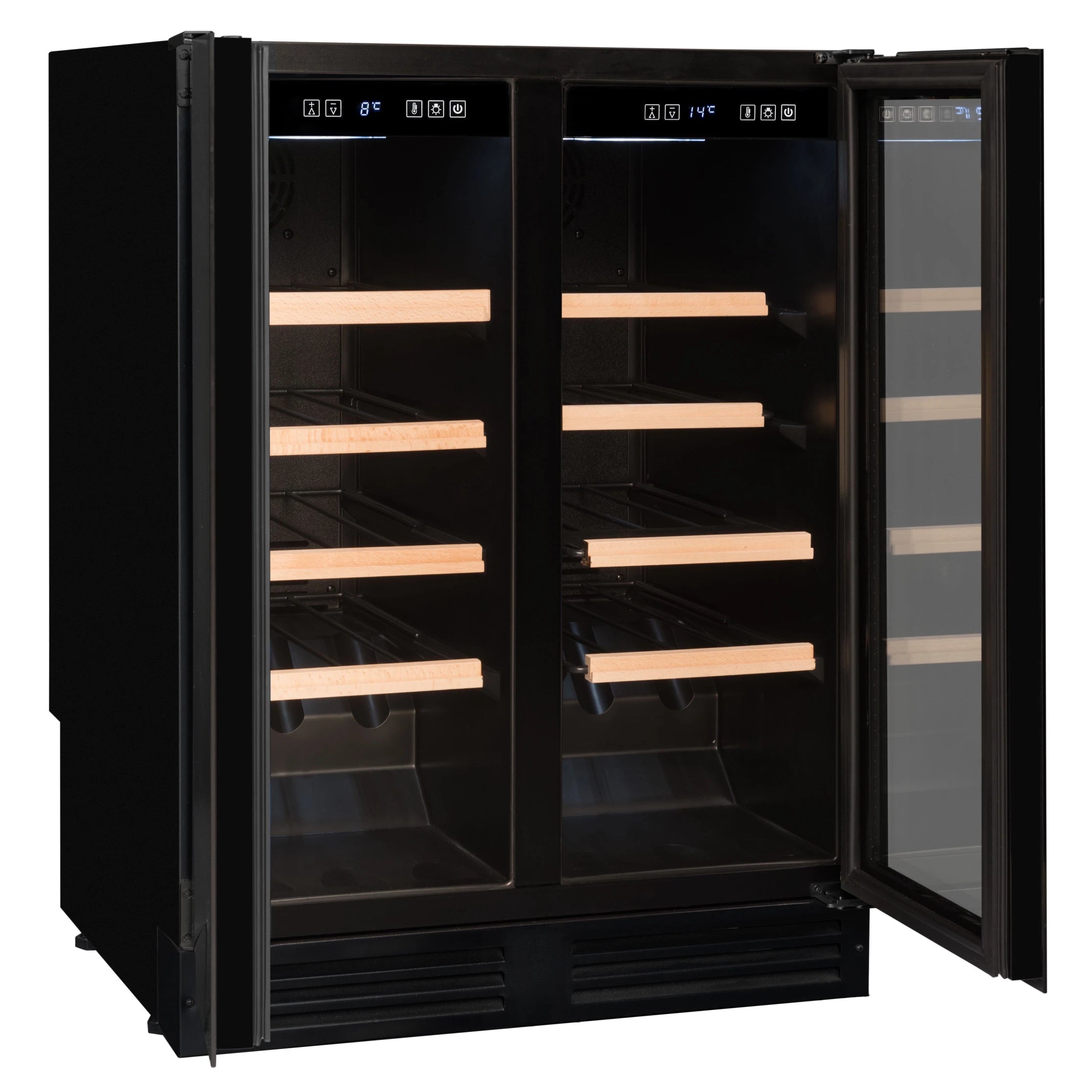 Under-counter Wine Cooler 49 bottles Avintage AVU49DPB1 Dual-zone
