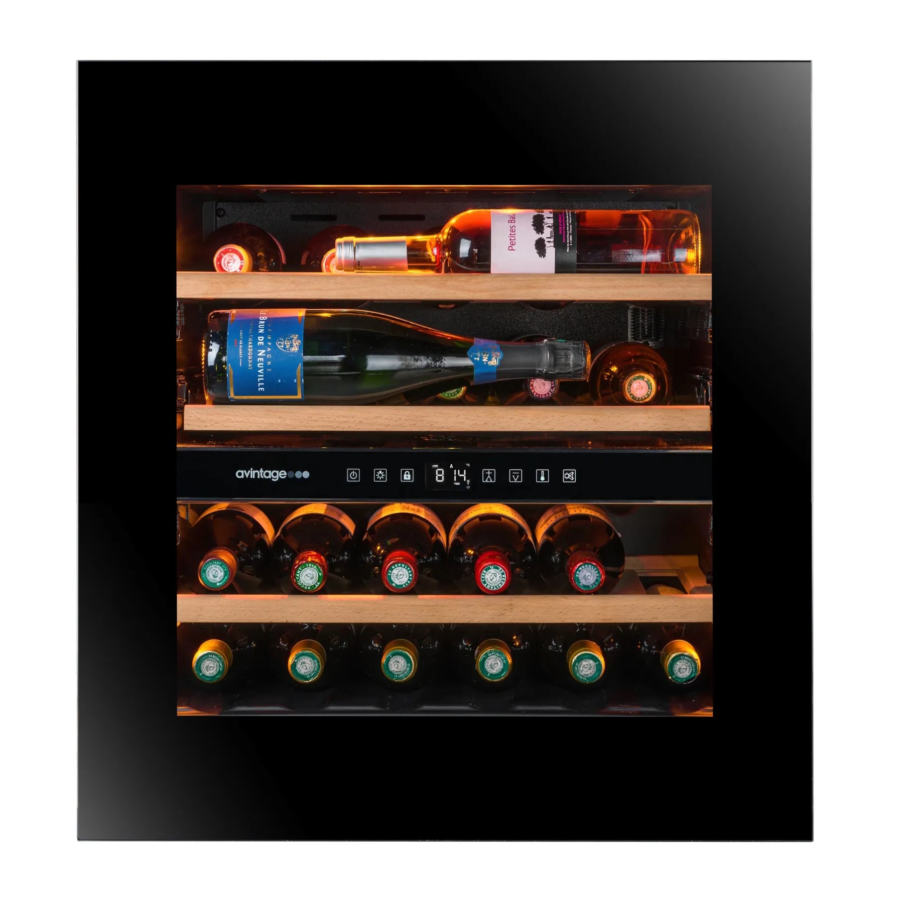Built-in column Wine Cooler 24 bottles Avintage AVI60PLATINUM Dual-zone - OUTLET