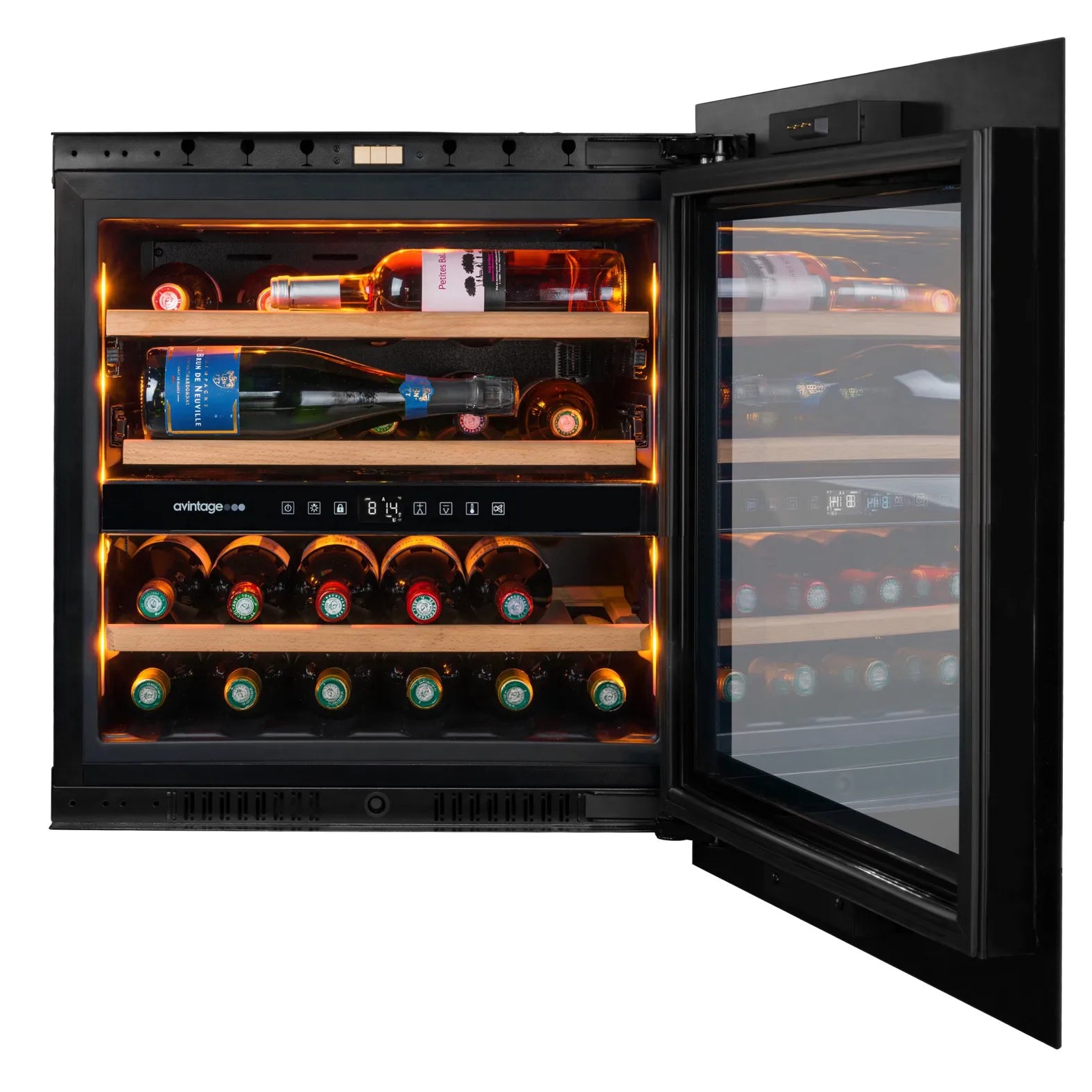 Built-in column Wine Cooler 24 bottles Avintage AVI60PLATINUM Dual-zone - OUTLET