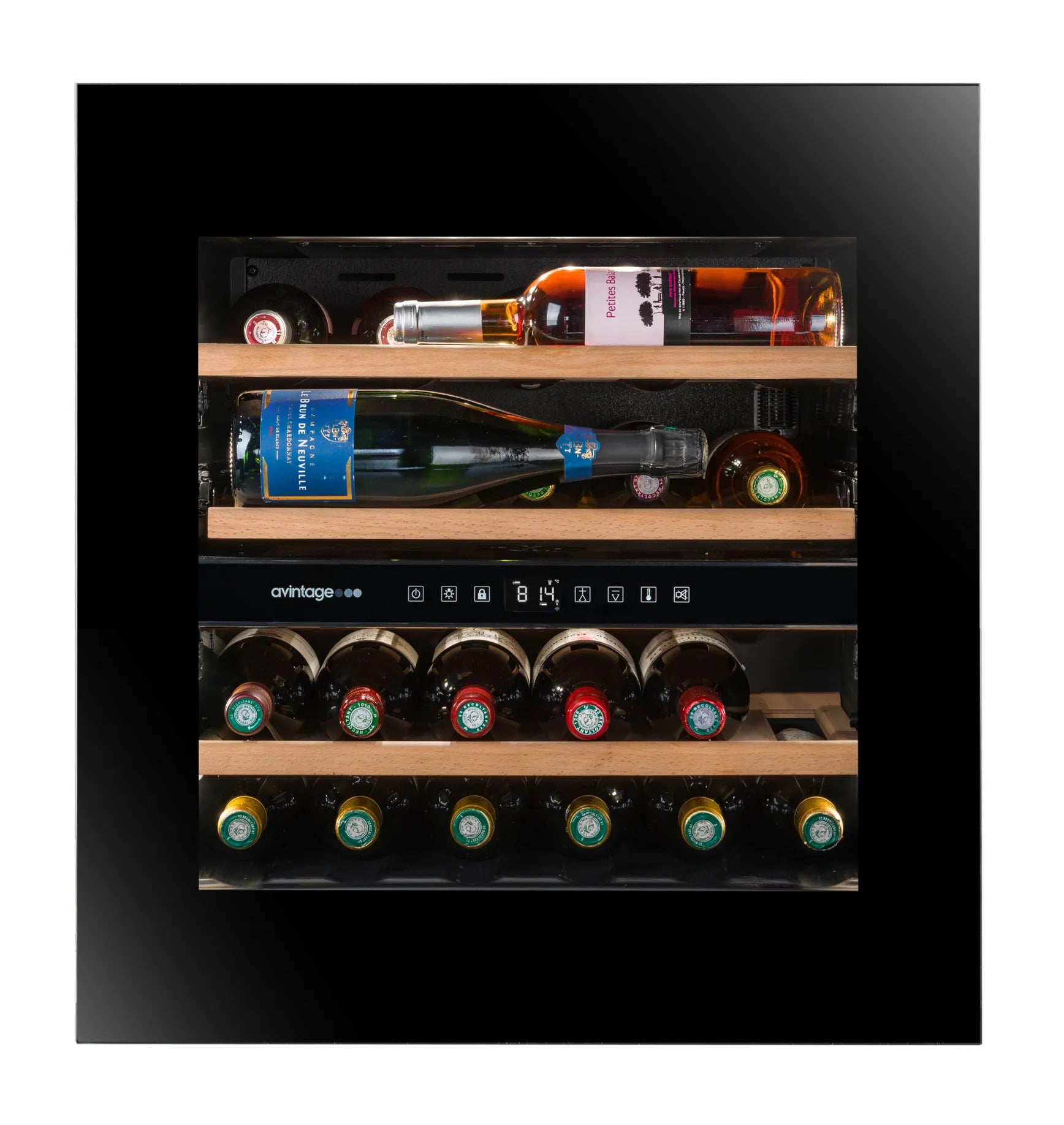 Built-in column Wine Cooler 24 bottles Avintage AVI60PLATINUM Dual-zone - OUTLET