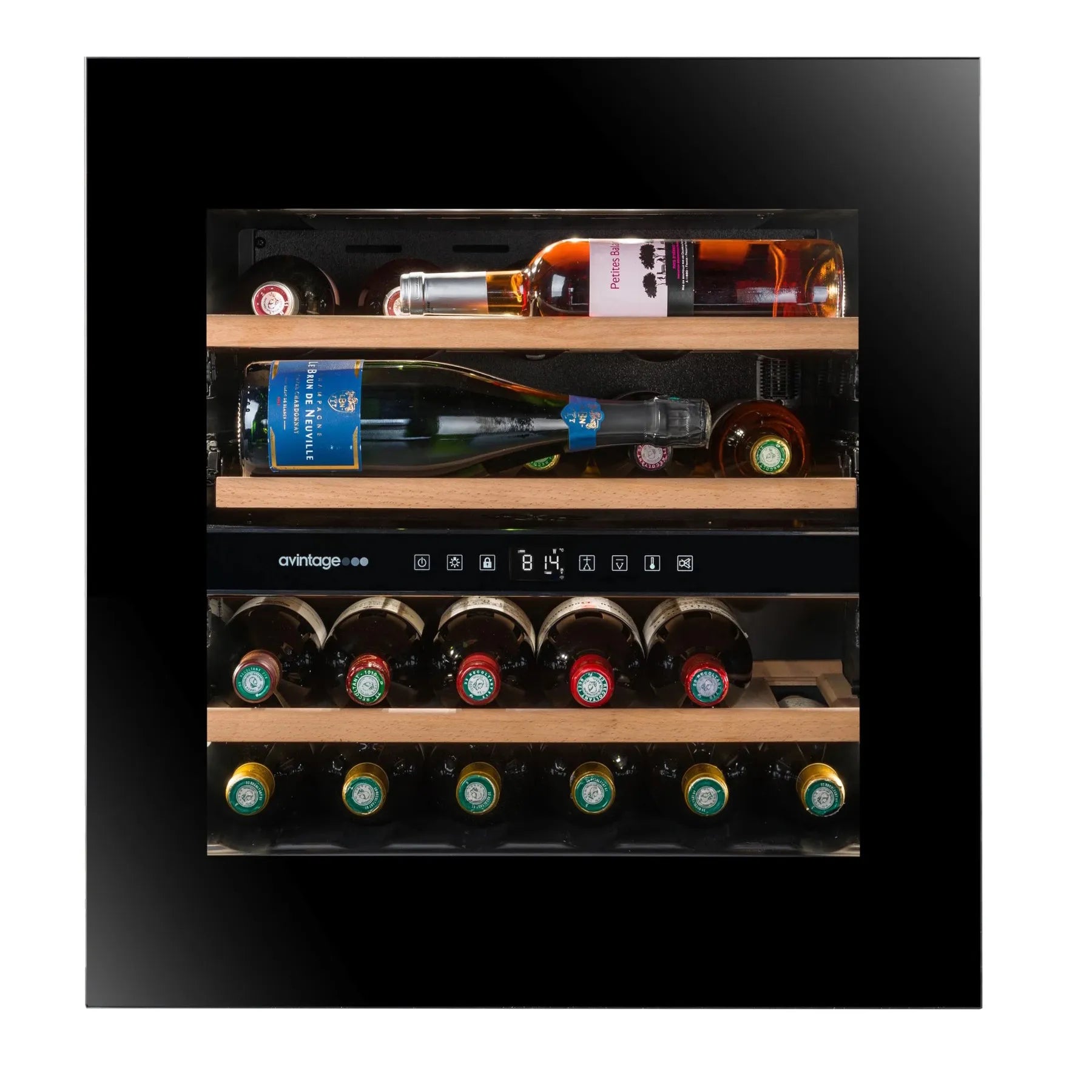 Built-in column Wine Cooler 24 bottles Avintage AVI60PLATINUM Dual-zone - OUTLET