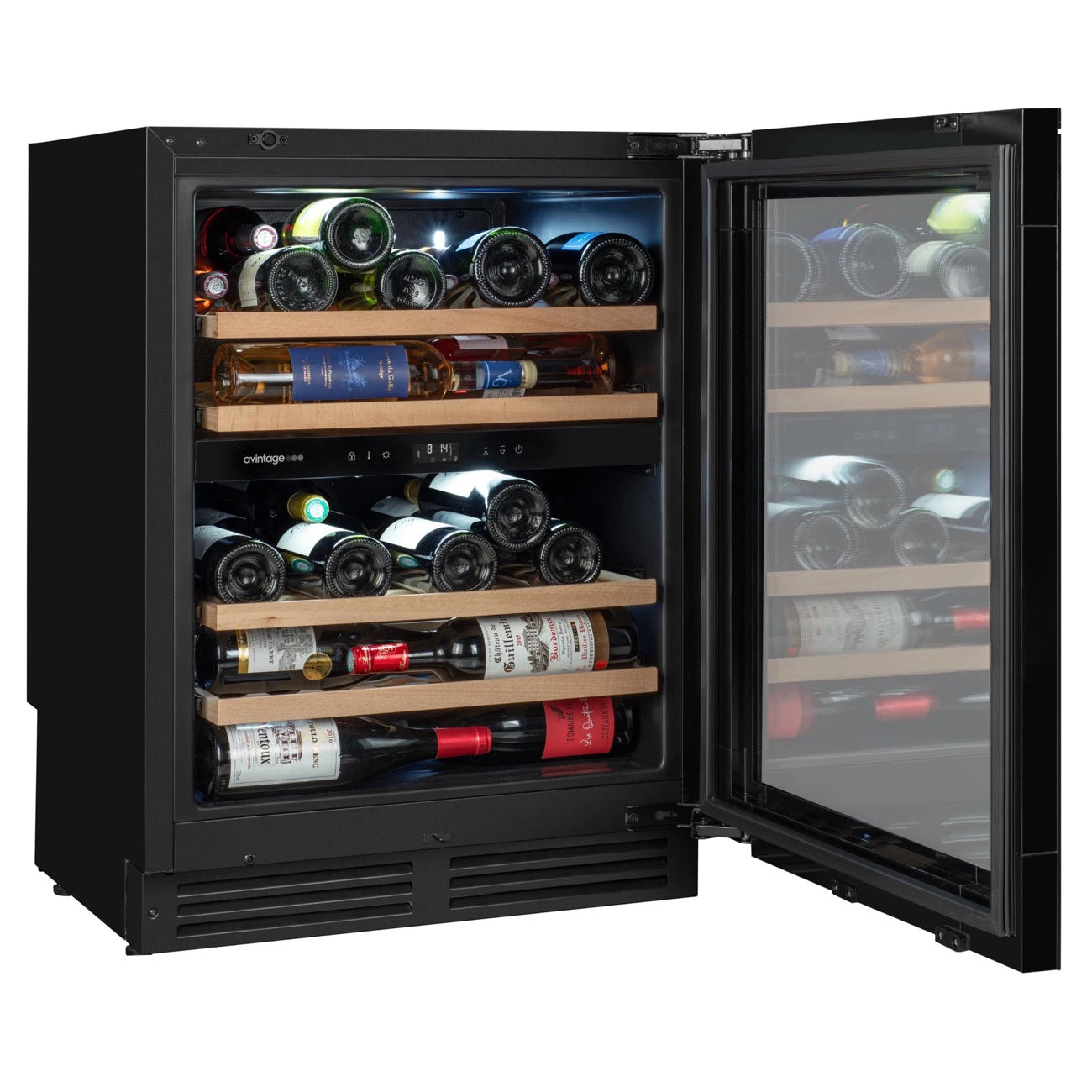 Imagen de la Vinoteca 47 botellas Avintage AVU50PLATINUM doble zona.