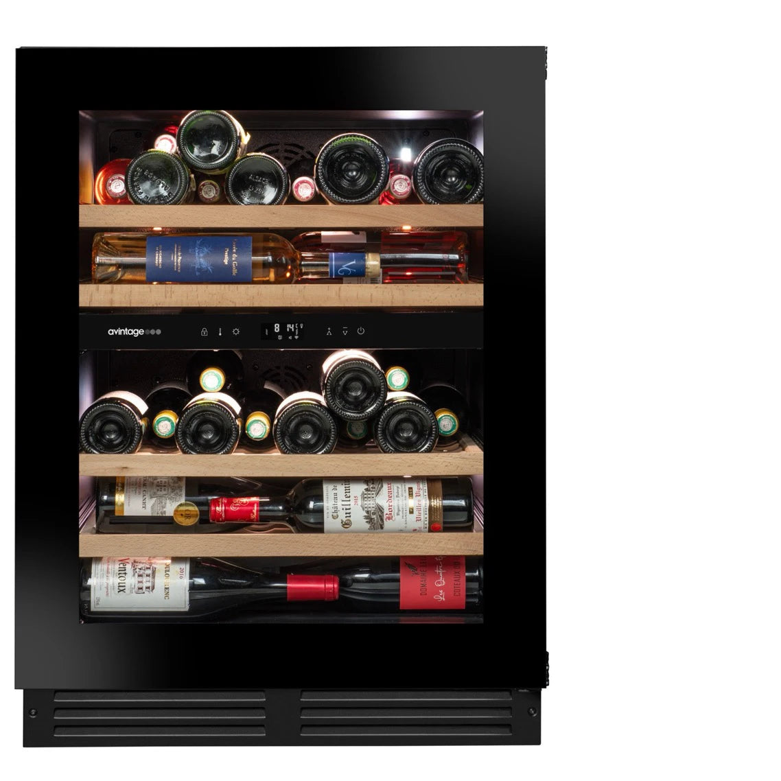 Imagen de la Vinoteca 47 botellas Avintage AVU50PLATINUM doble zona.