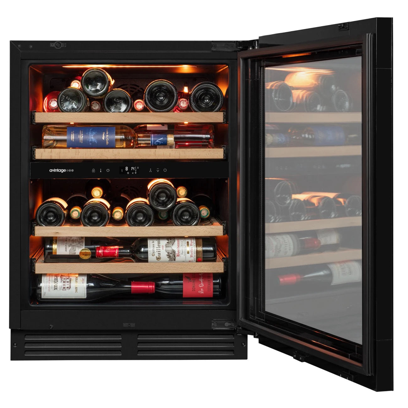 Imagen de la Vinoteca 47 botellas Avintage AVU50PLATINUM doble zona.