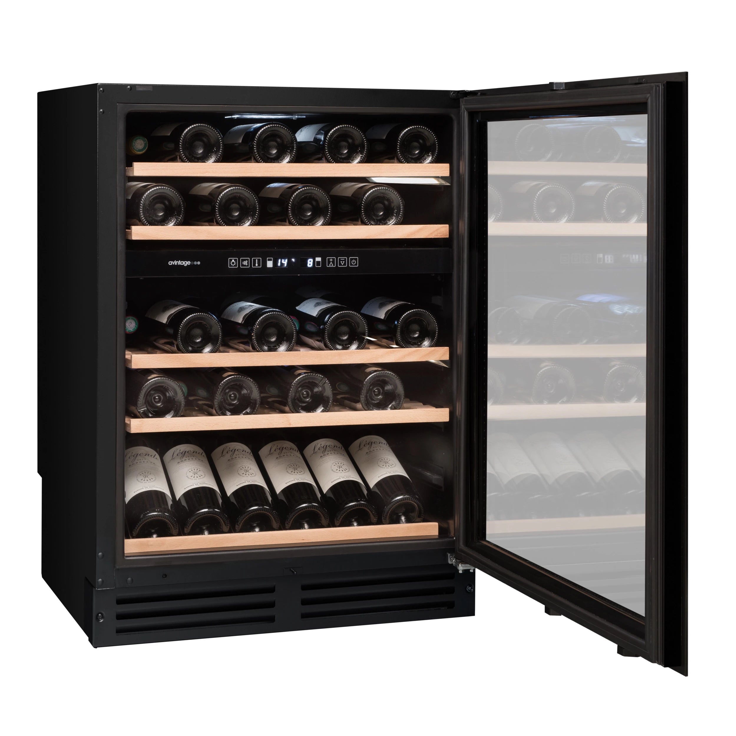 Imagen de la Vinoteca 53 botellas Avintage AVU53FPREMIUM doble zona.