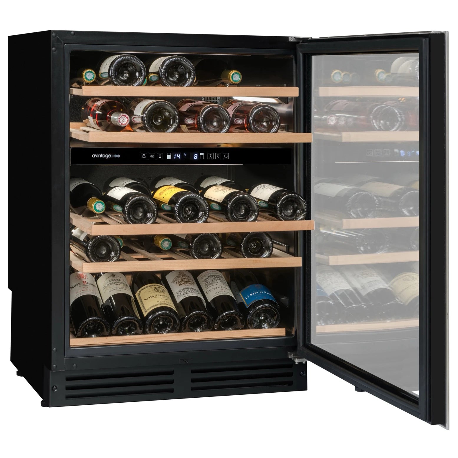 Imagen de la Vinoteca 53 botellas Avintage AVU54TDZX1 doble zona.