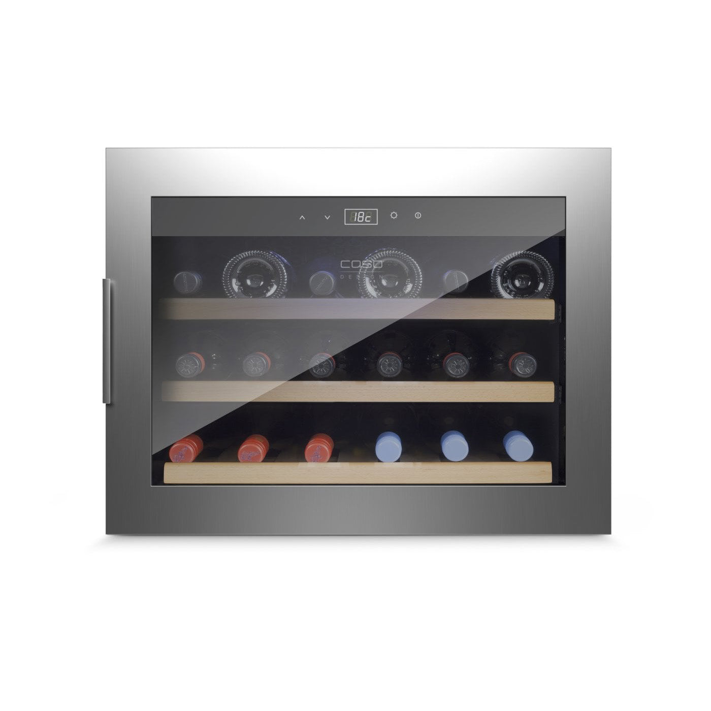 Vinoteca encastrable en columna 18 botellas Caso WineSafe 18 EB Inox